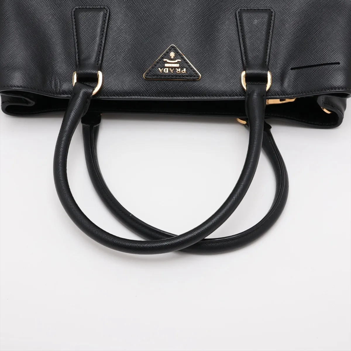 Saffiano Galleria Leather 2-Way Handbag, Black — view 5