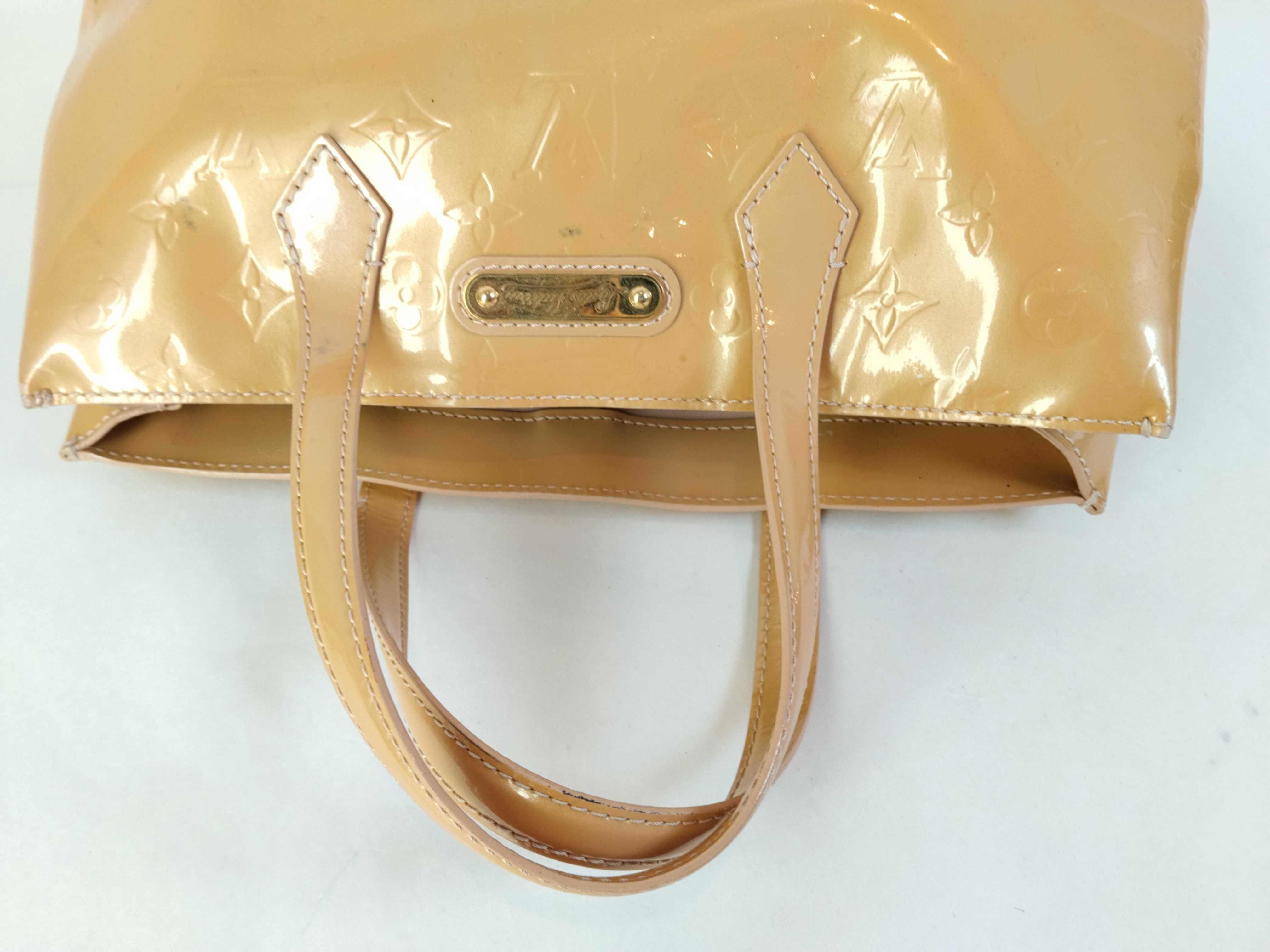 Vernis Wilshire PM M91642 (Serial number unclear) Yellow Handbag — view 3