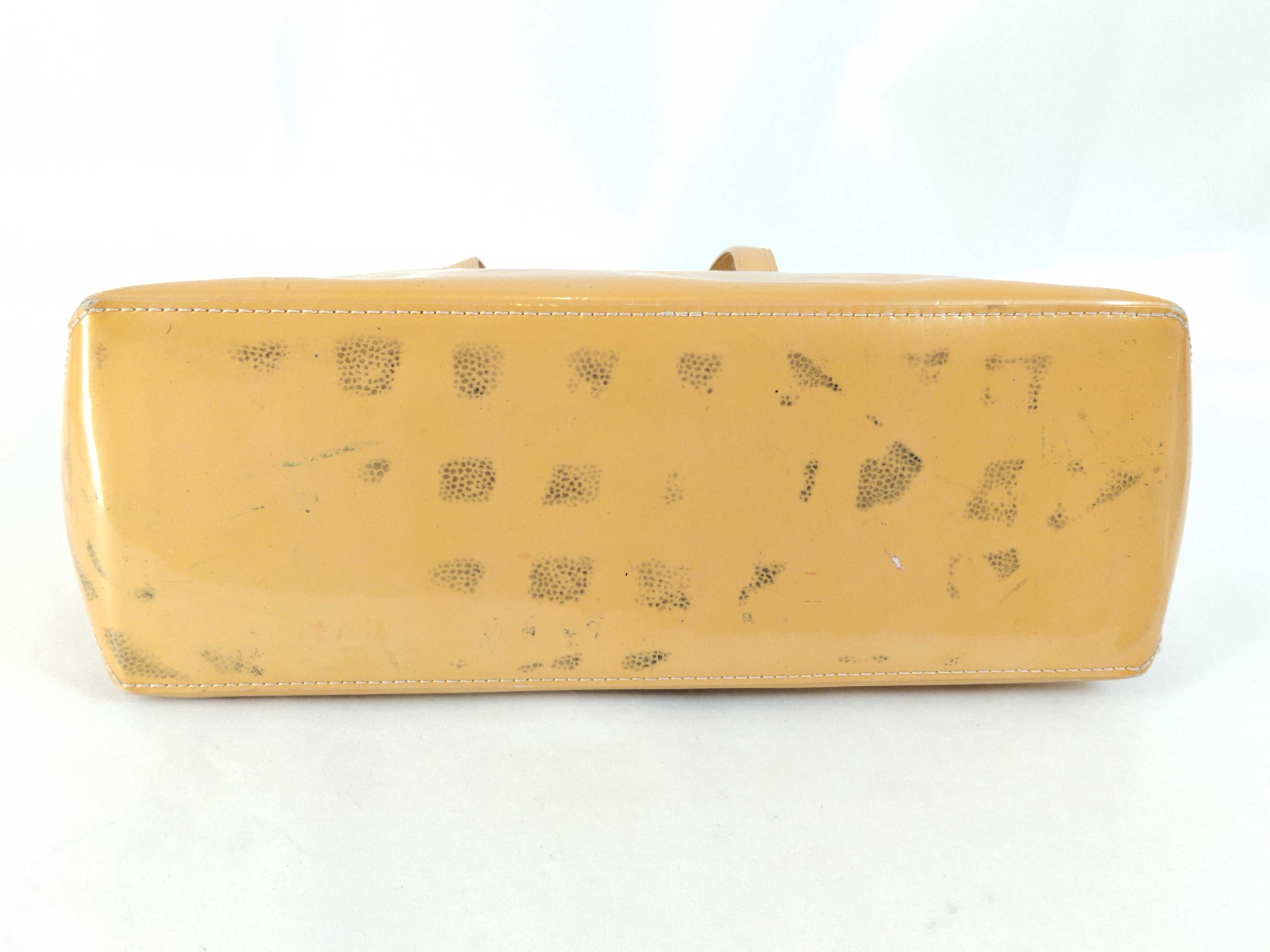 Vernis Wilshire PM M91642 (Serial number unclear) Yellow Handbag — view 8