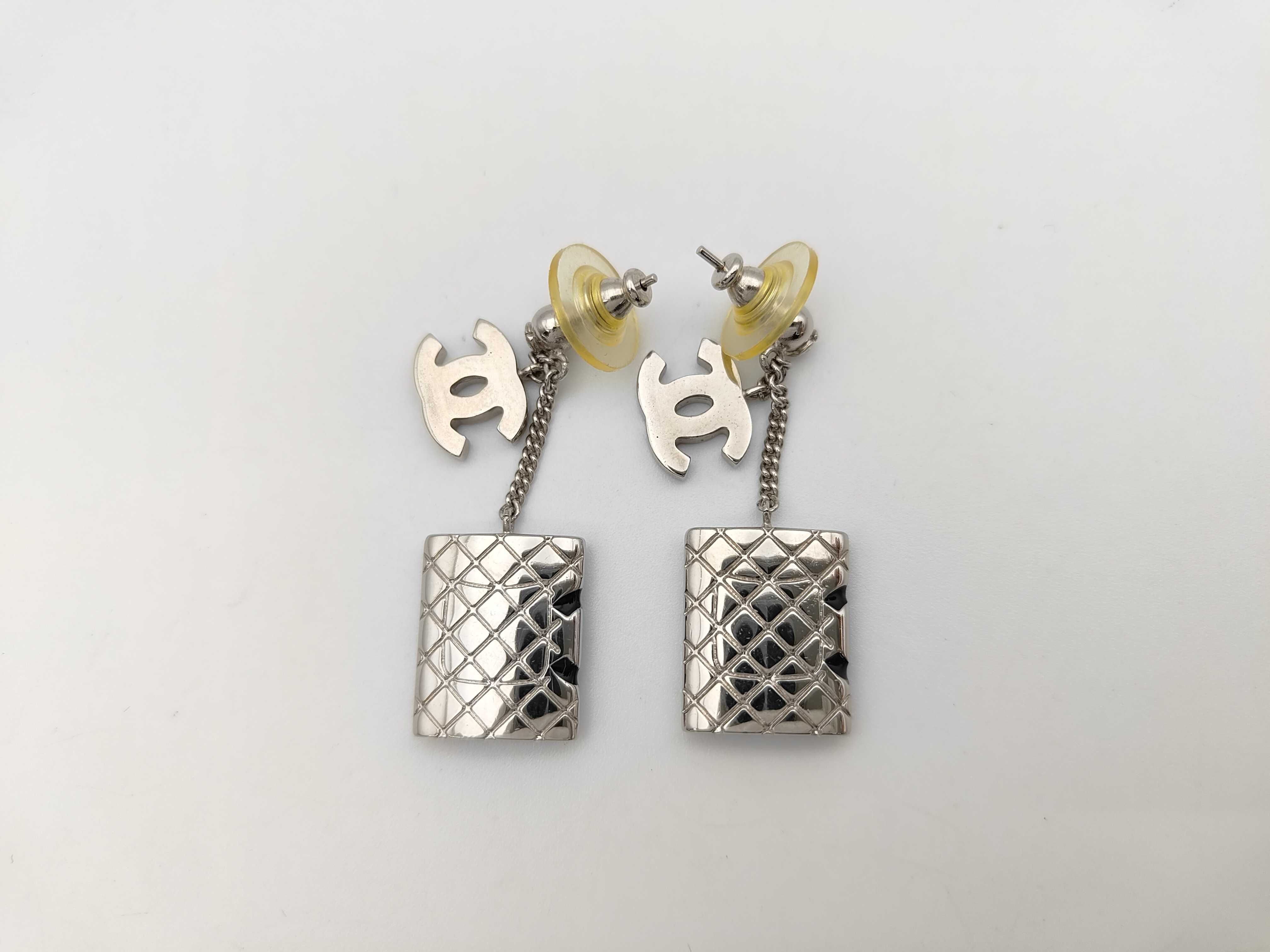 earrings, Cambon line, Coco Mark, silver earrings — view 2
