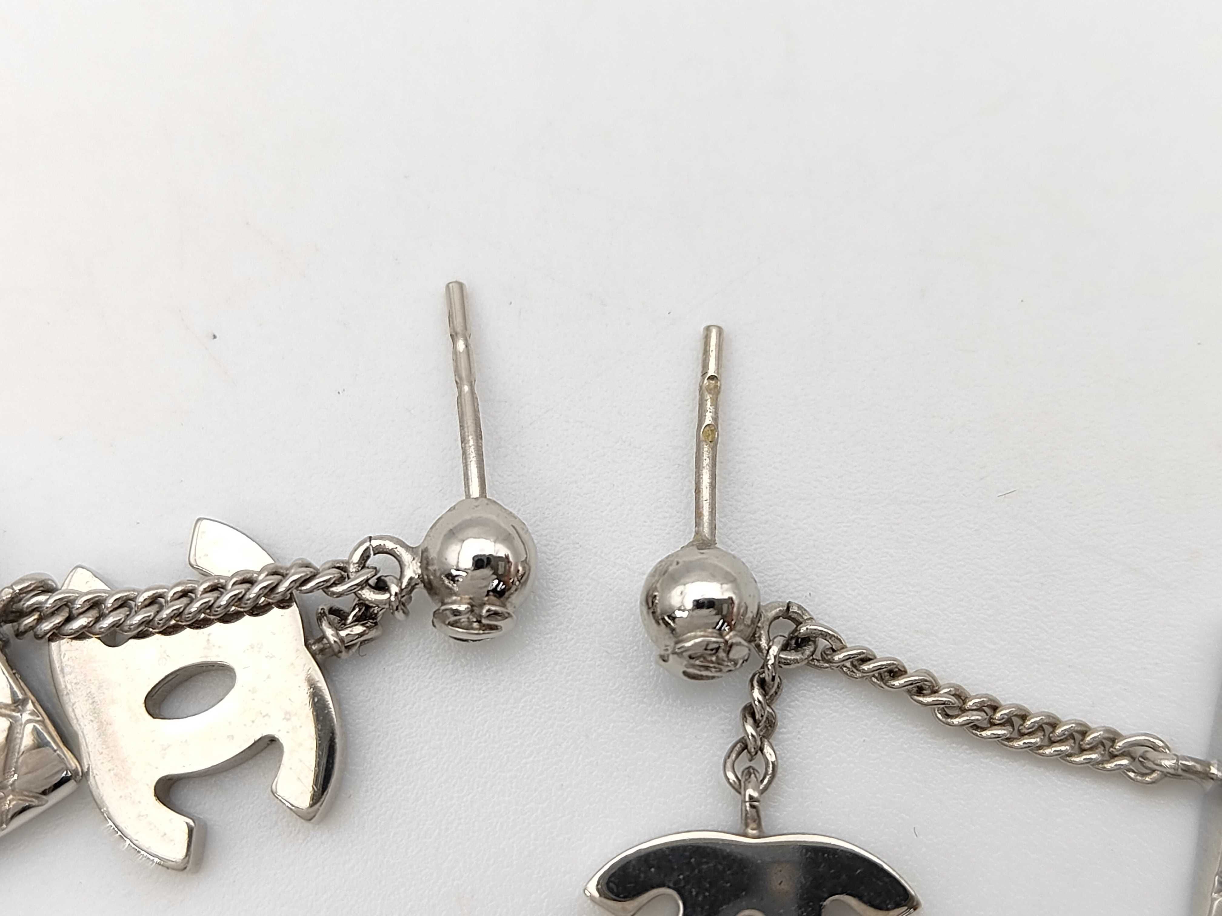 earrings, Cambon line, Coco Mark, silver earrings — view 4
