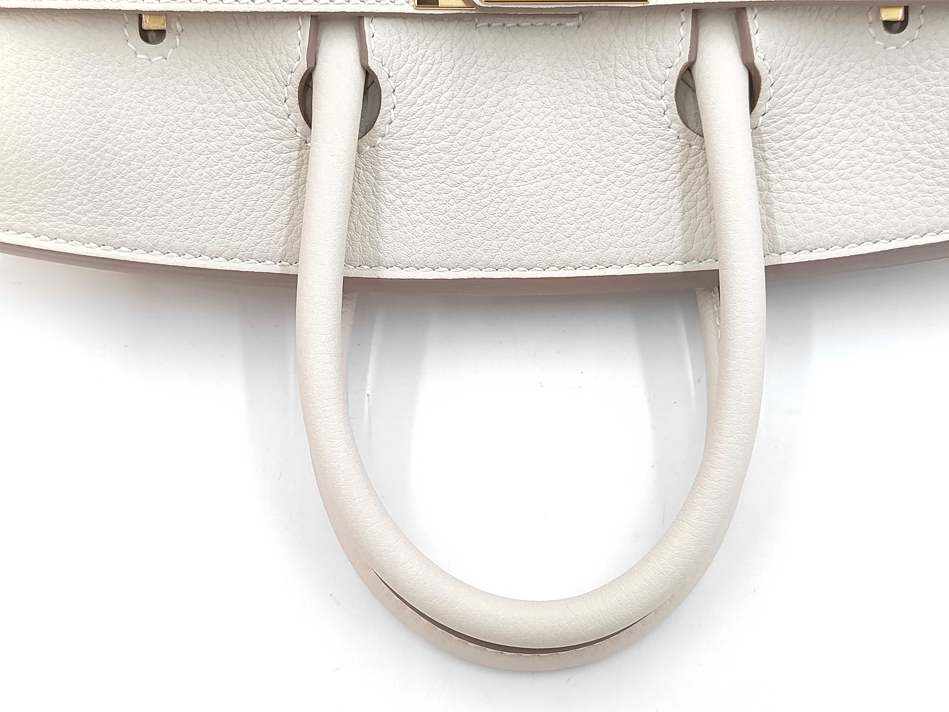 Birkin 25 Togo Leather, Gold Hardware, G Stamped Handbag — view 3