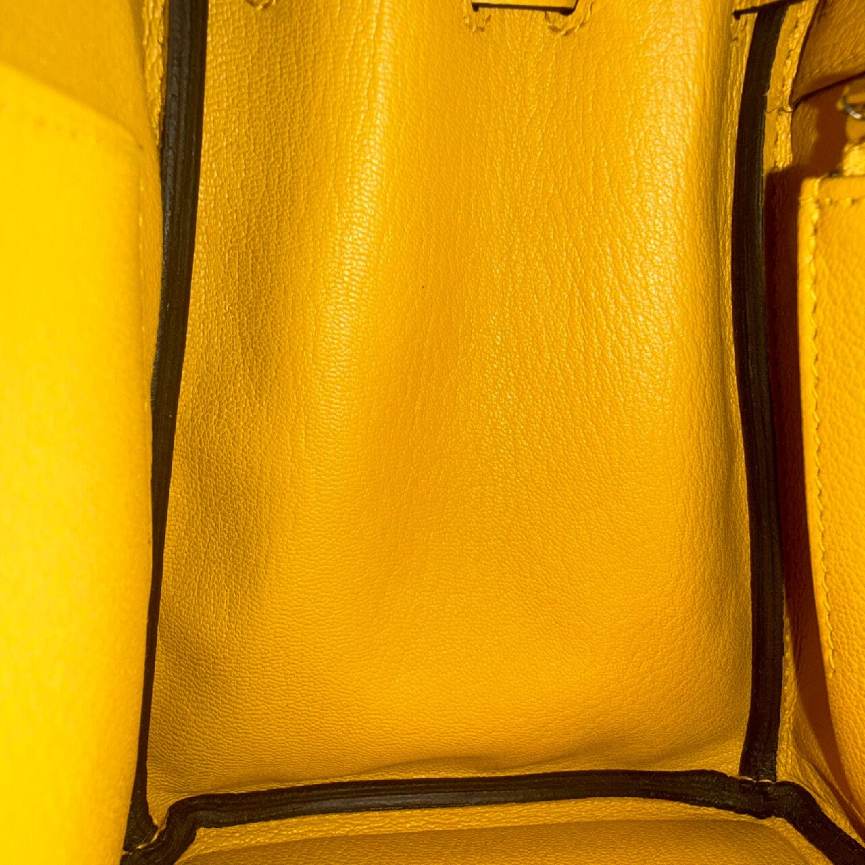 Birkin 25 Paille Togo Silver Hardware G Handbag — view 14