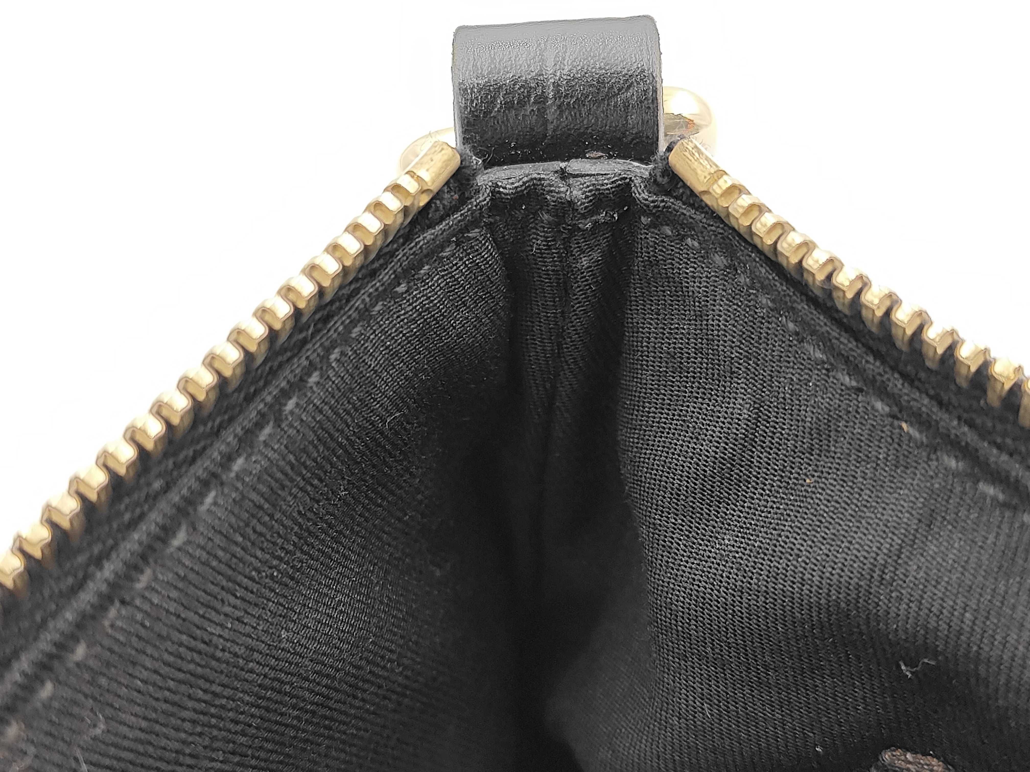Black Canvas GG Monogram Pouch 152507 — view 11