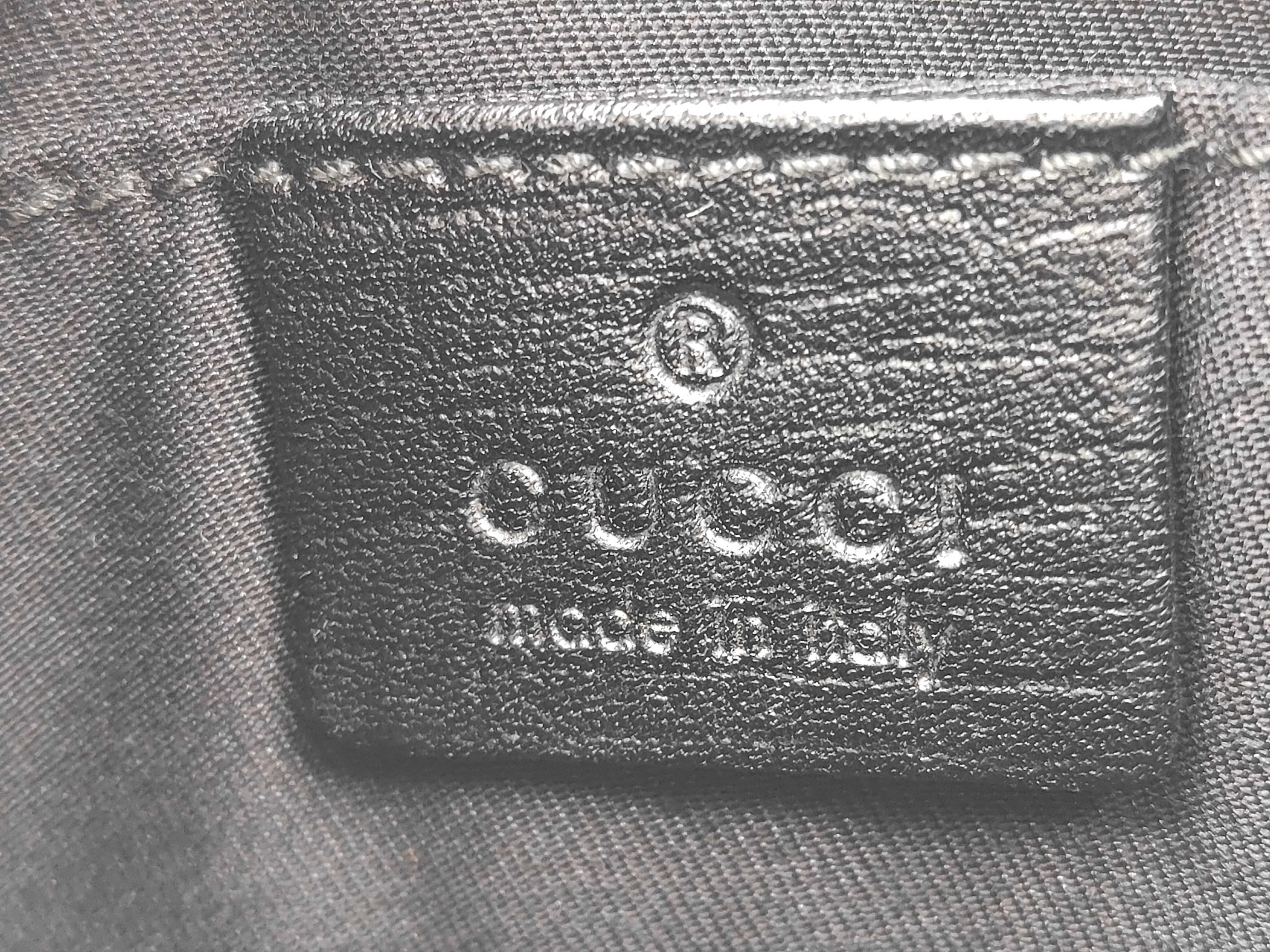 Black Canvas GG Monogram Pouch 152507 — view 12
