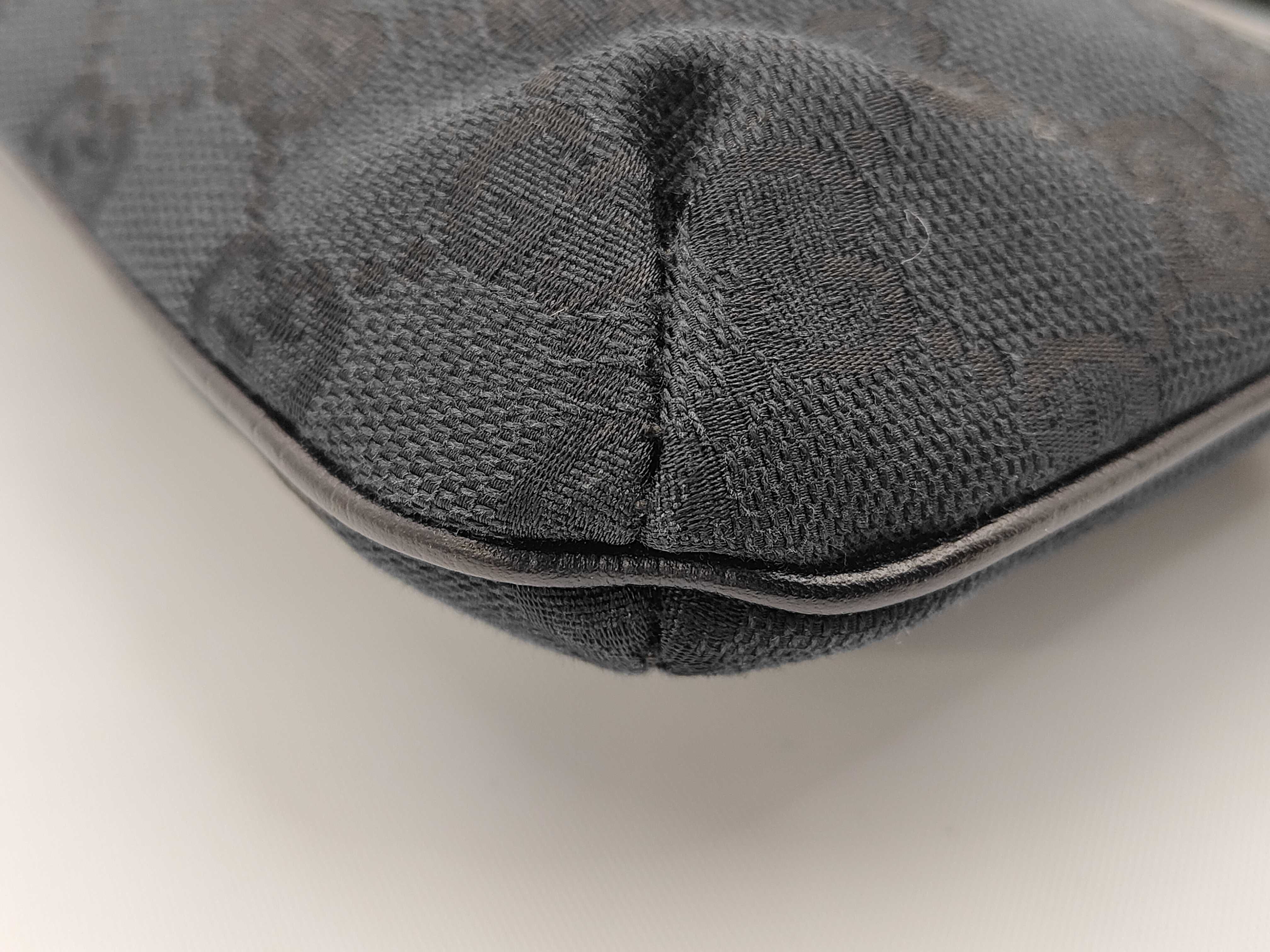 Black Canvas GG Monogram Pouch 152507 — view 3