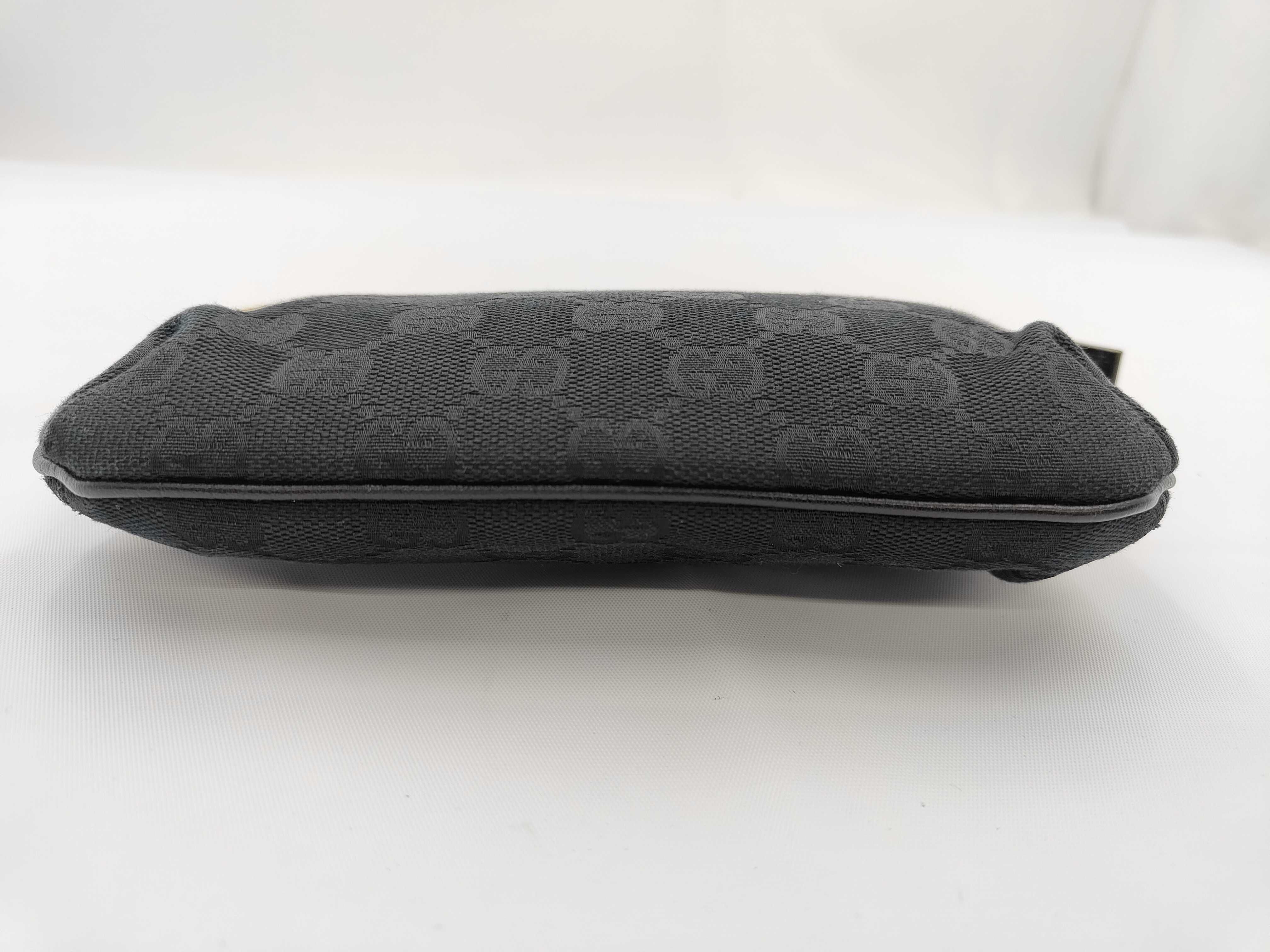 Black Canvas GG Monogram Pouch 152507 — view 4