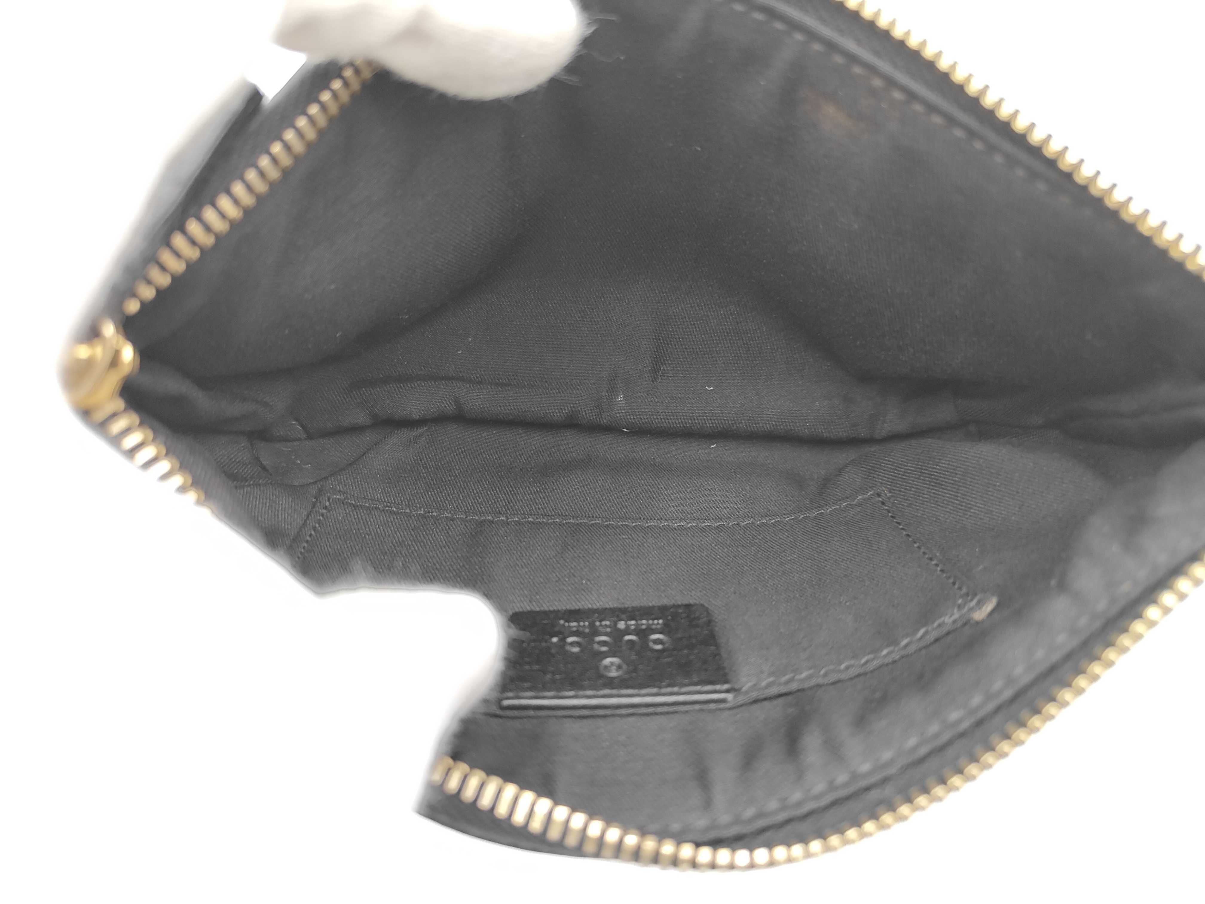 Black Canvas GG Monogram Pouch 152507 — view 9