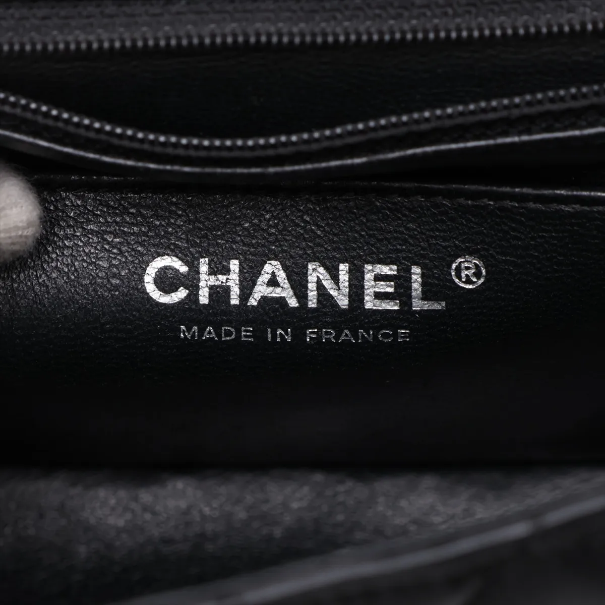 Mini Matelassé 17 Lambskin Single Flap Single Chain Bag, Black with Silver Hardware, 23243691, Serial Number , A35200 — view 10