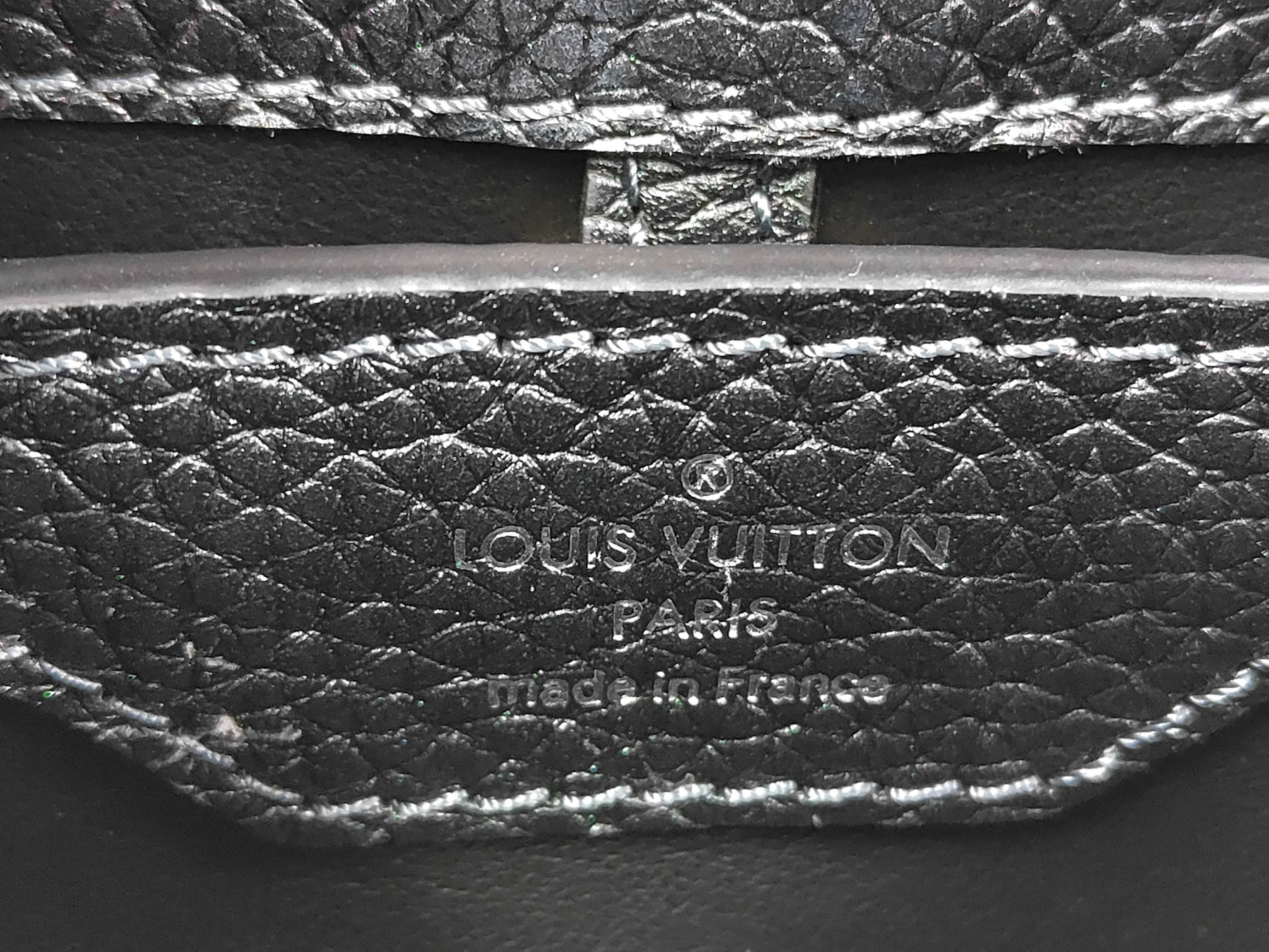 Capucines BB M58593 / RFID Tag 2-Way Bag Handbag Leather Black Leather / Metallic Hardware Handbag — view 9