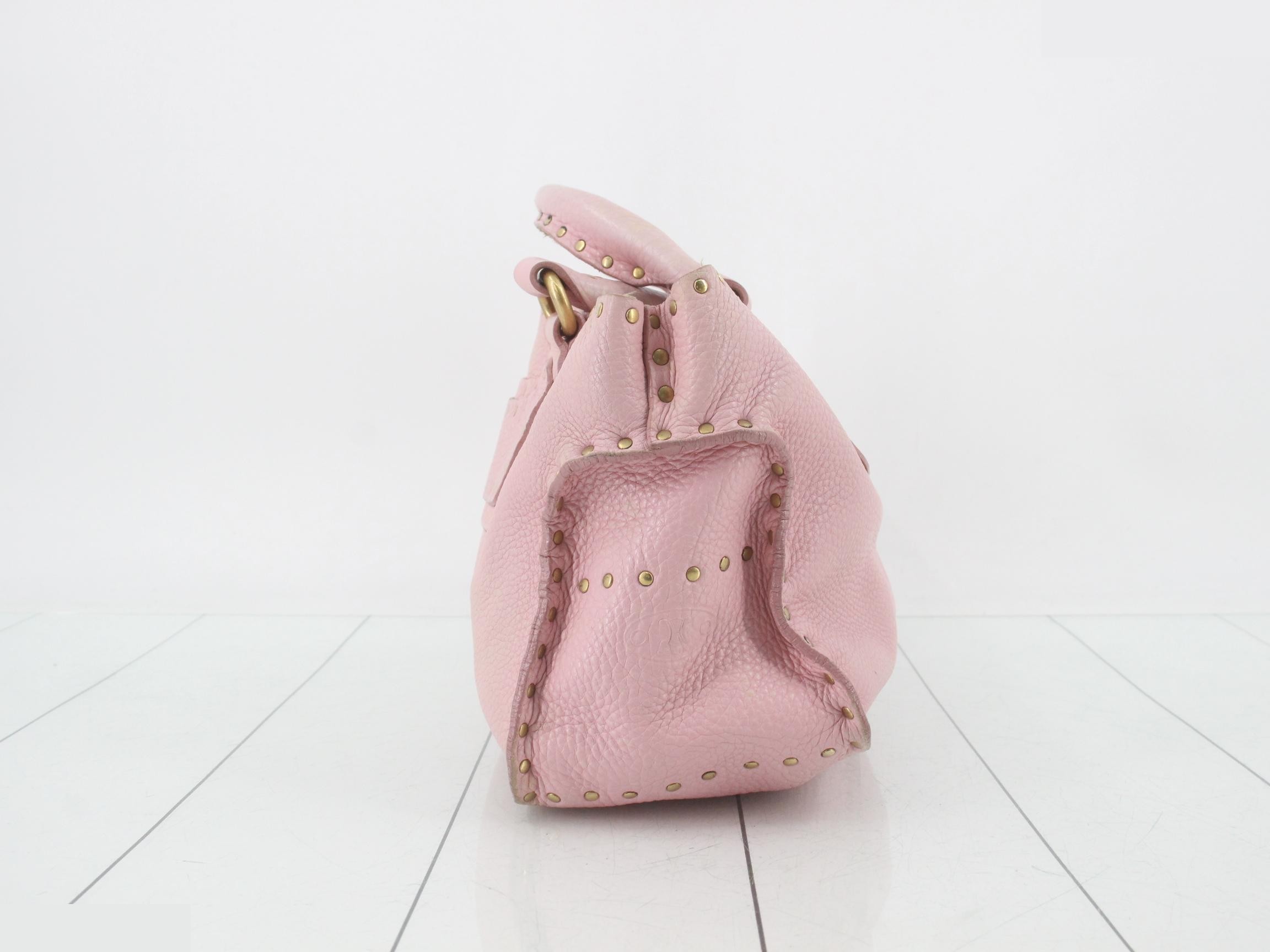 Other lines: Bags & Handbags - Boogie Studded Leather Pink — view 4
