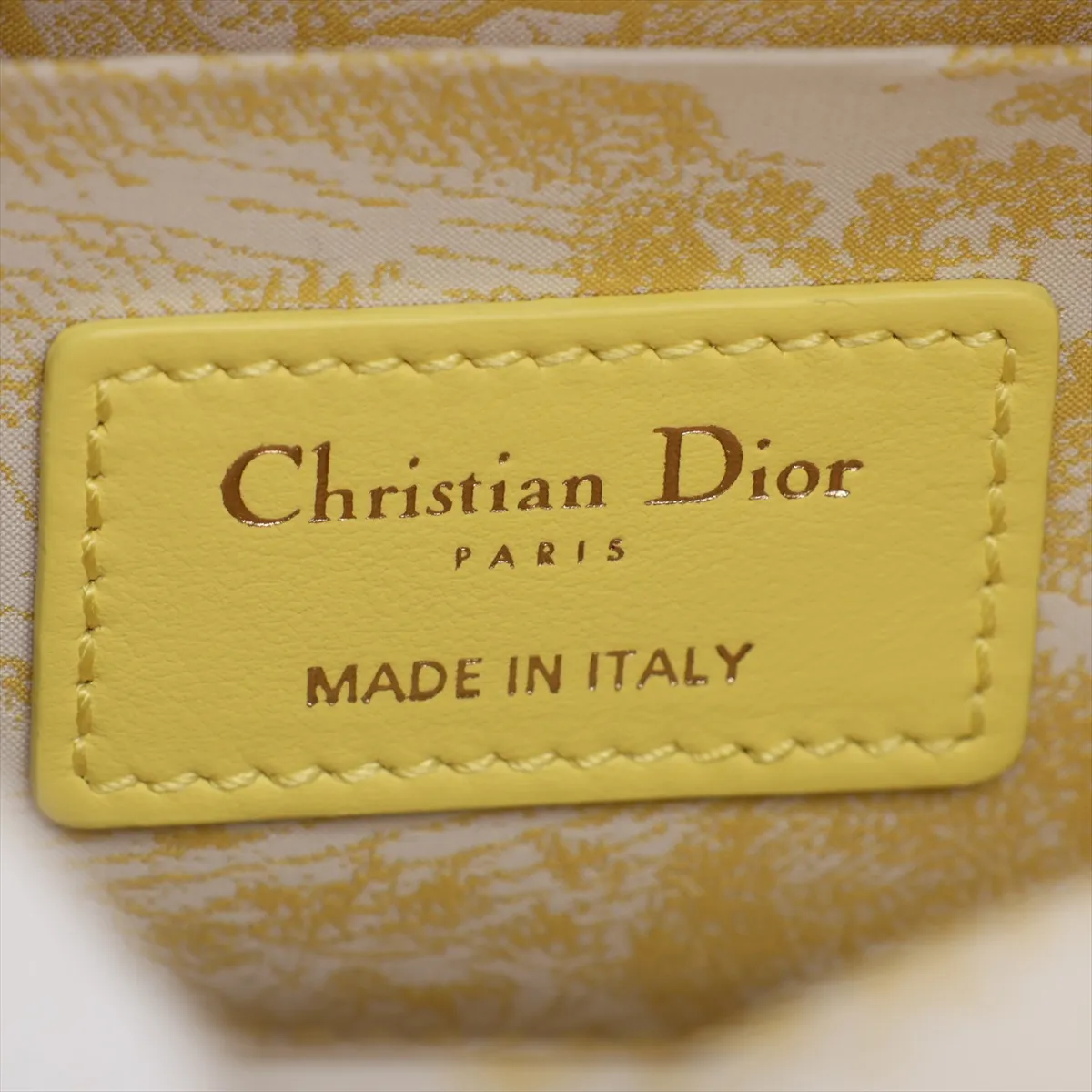 Lady Dior Wicker Rattan x Leather 2-Way Handbag Beige x Yellow Lucky Star — view 10