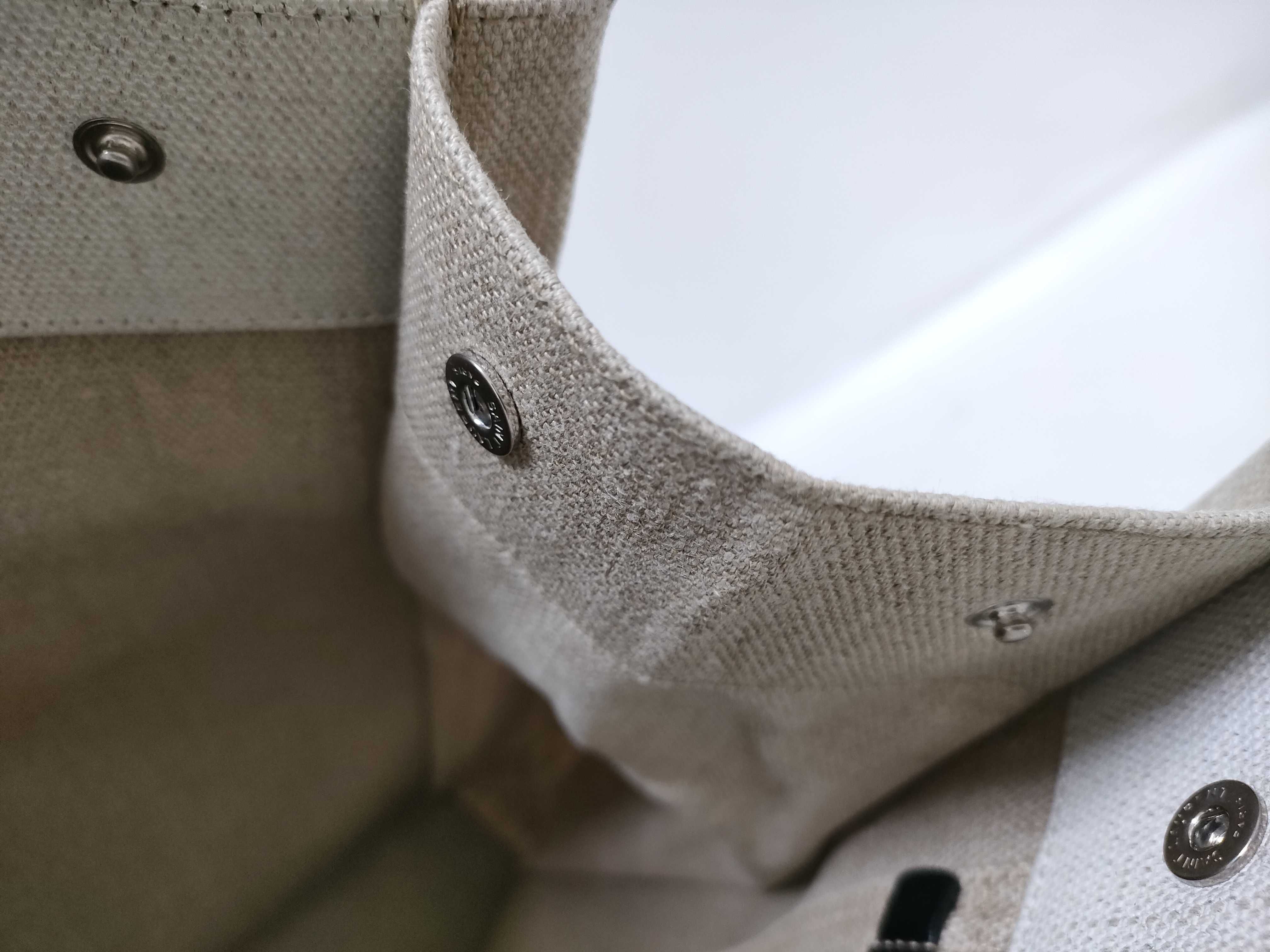 Rive Gauche Canvas x Leather Tote Bag Beige x Black 631682 Tote Bag — view 8