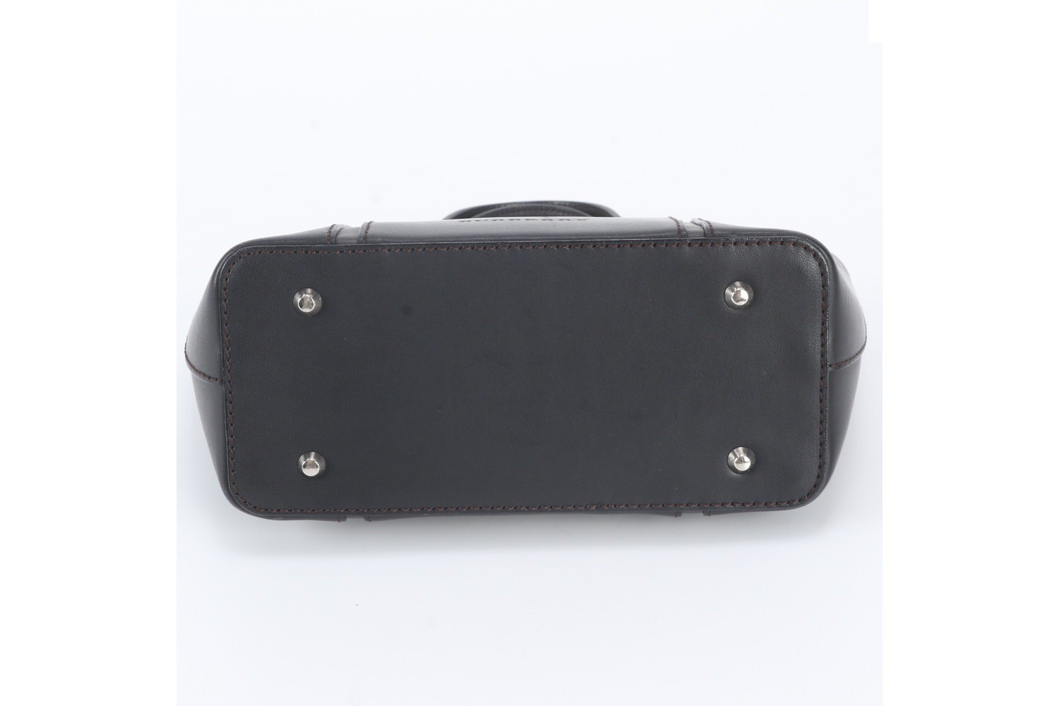 Nova Check Leather Handbag — view 6