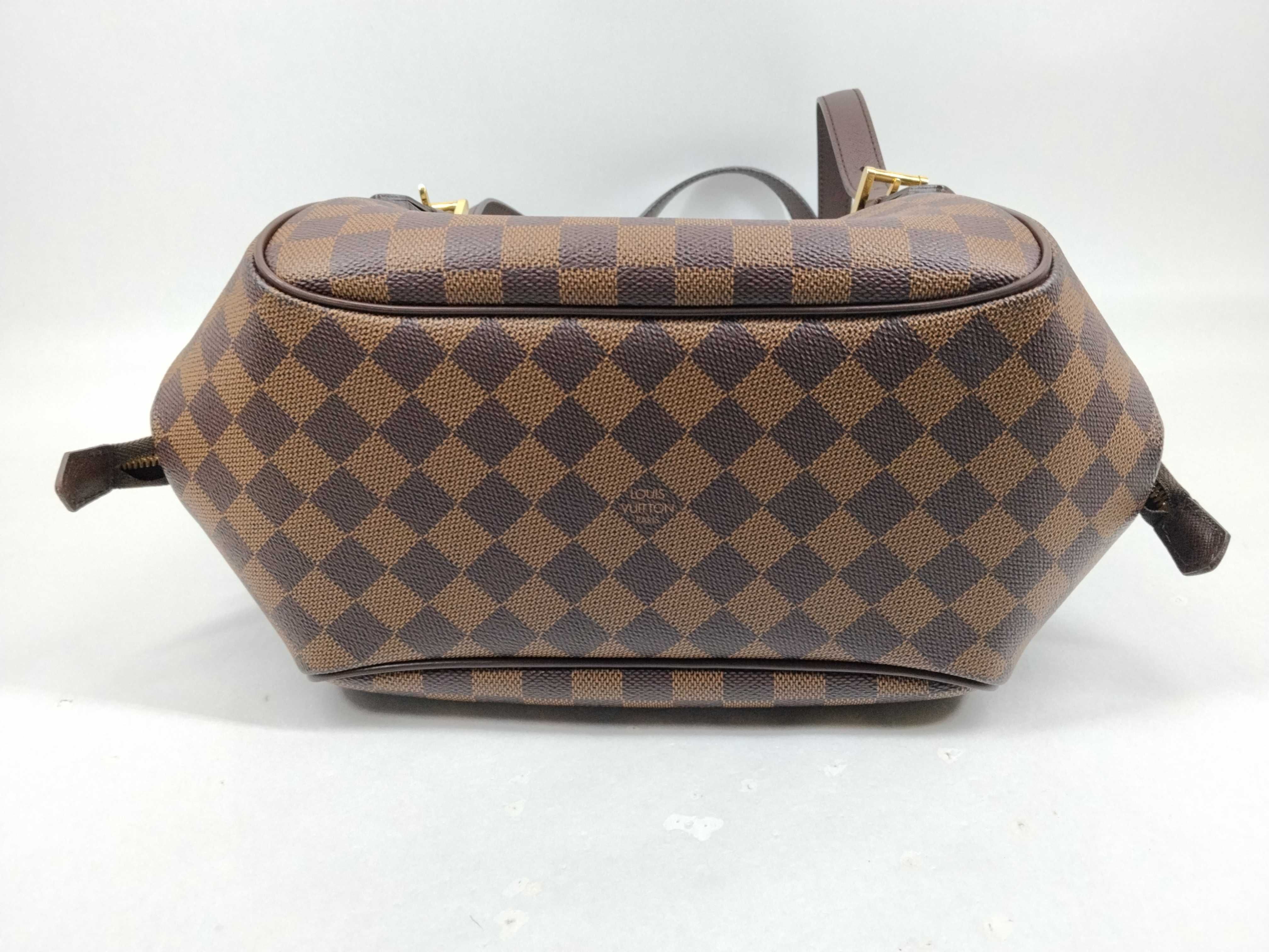 Damier Belem MM N51174 Brown PVC Leather Handbag Tote Bag — view 9