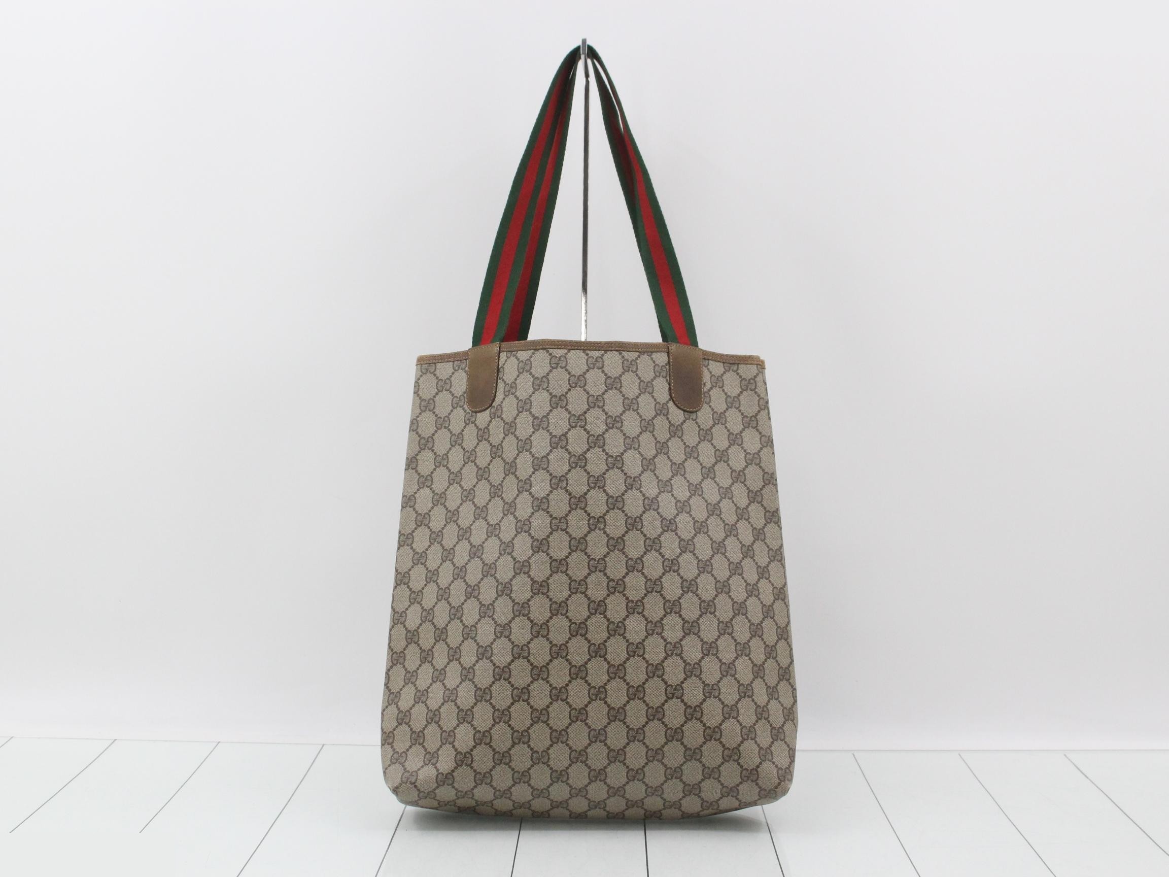 Old Sherry Line GG Supreme Tote Bag, PVC x Leather — view 2