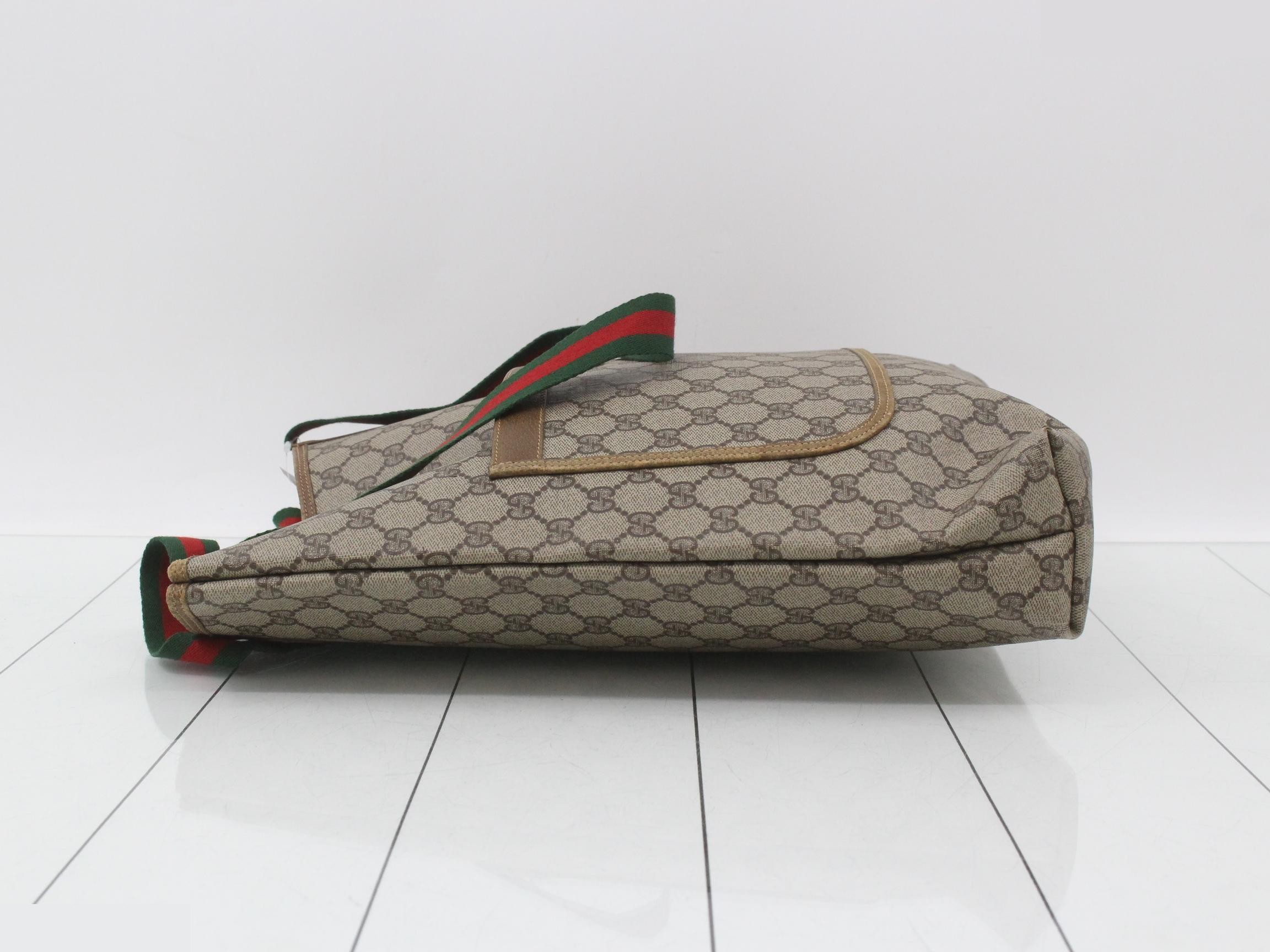 Old Sherry Line GG Supreme Tote Bag, PVC x Leather — view 4