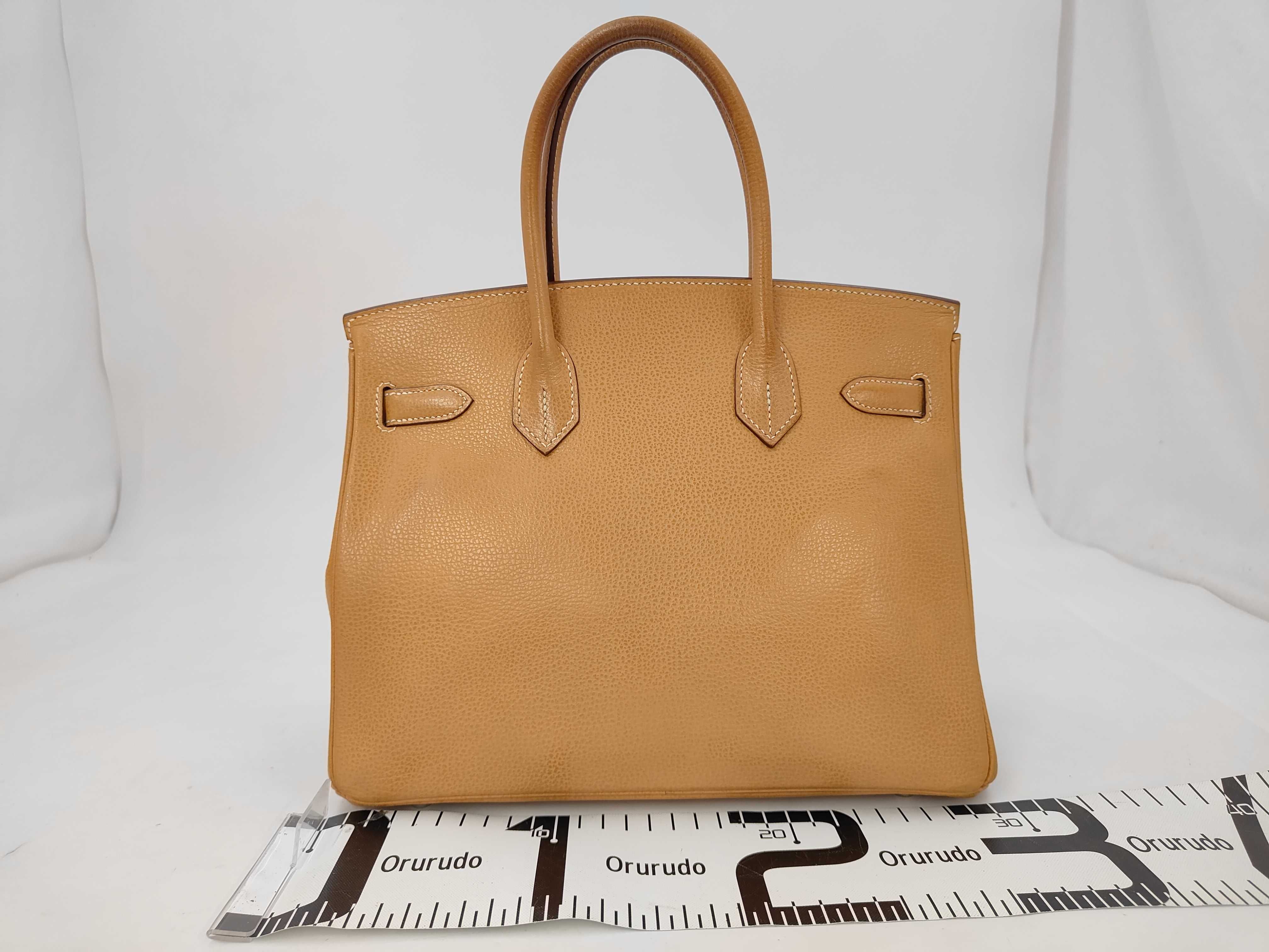 Birkin 30 Ardennes Brown Silver Hardware J Handbag — view 2