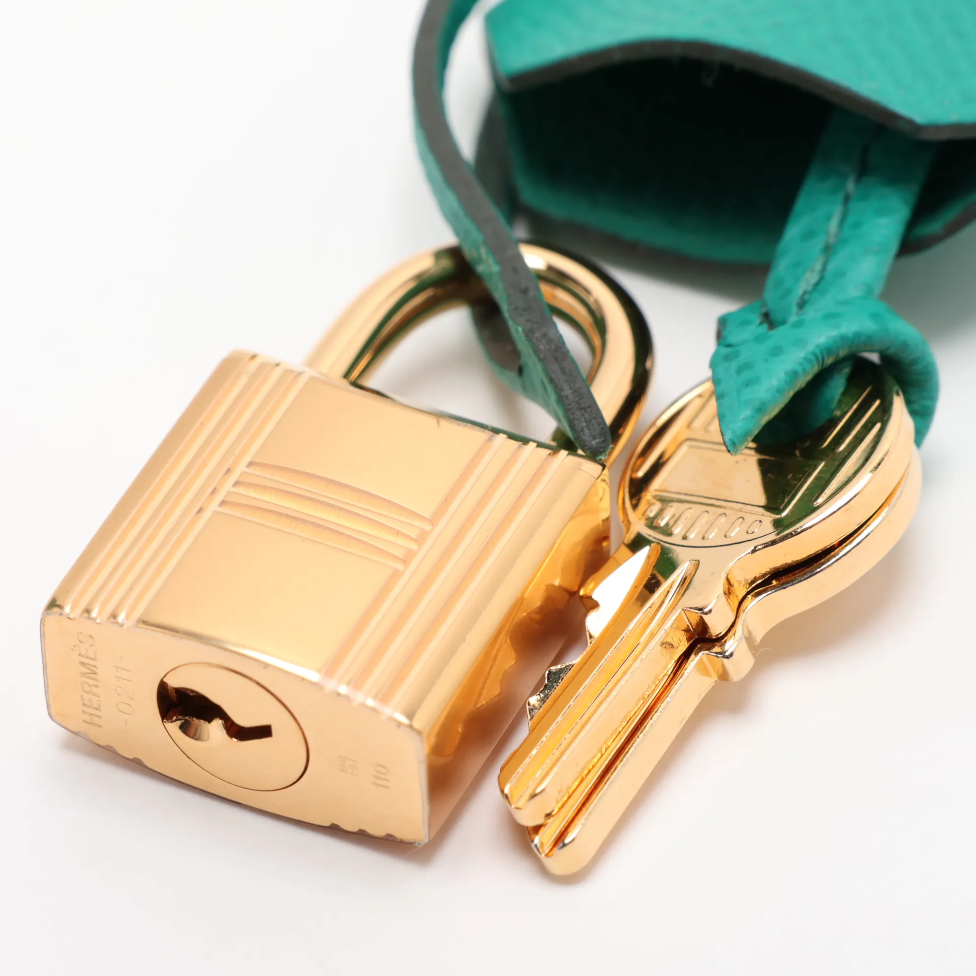 [Individually packaged] Hermes Birkin 30 Letournée Veau Epsom Vert Jade Gold Hardware Z: 2021 — view 11