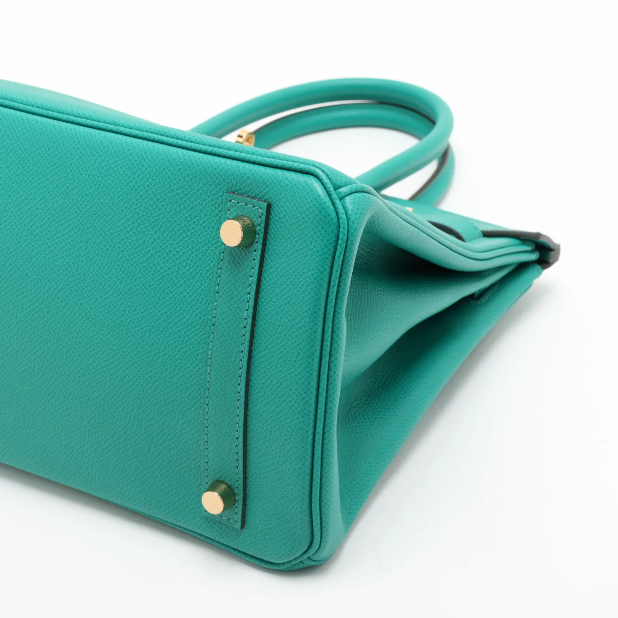 [Individually packaged] Hermes Birkin 30 Letournée Veau Epsom Vert Jade Gold Hardware Z: 2021 — view 3
