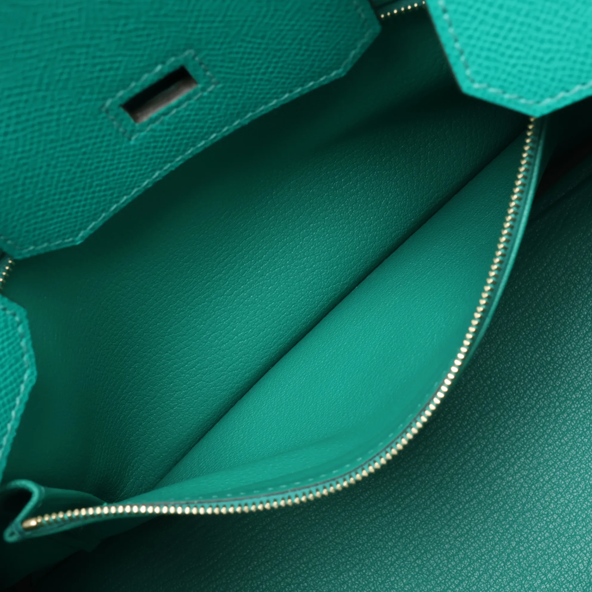 [Individually packaged] Hermes Birkin 30 Letournée Veau Epsom Vert Jade Gold Hardware Z: 2021 — view 8