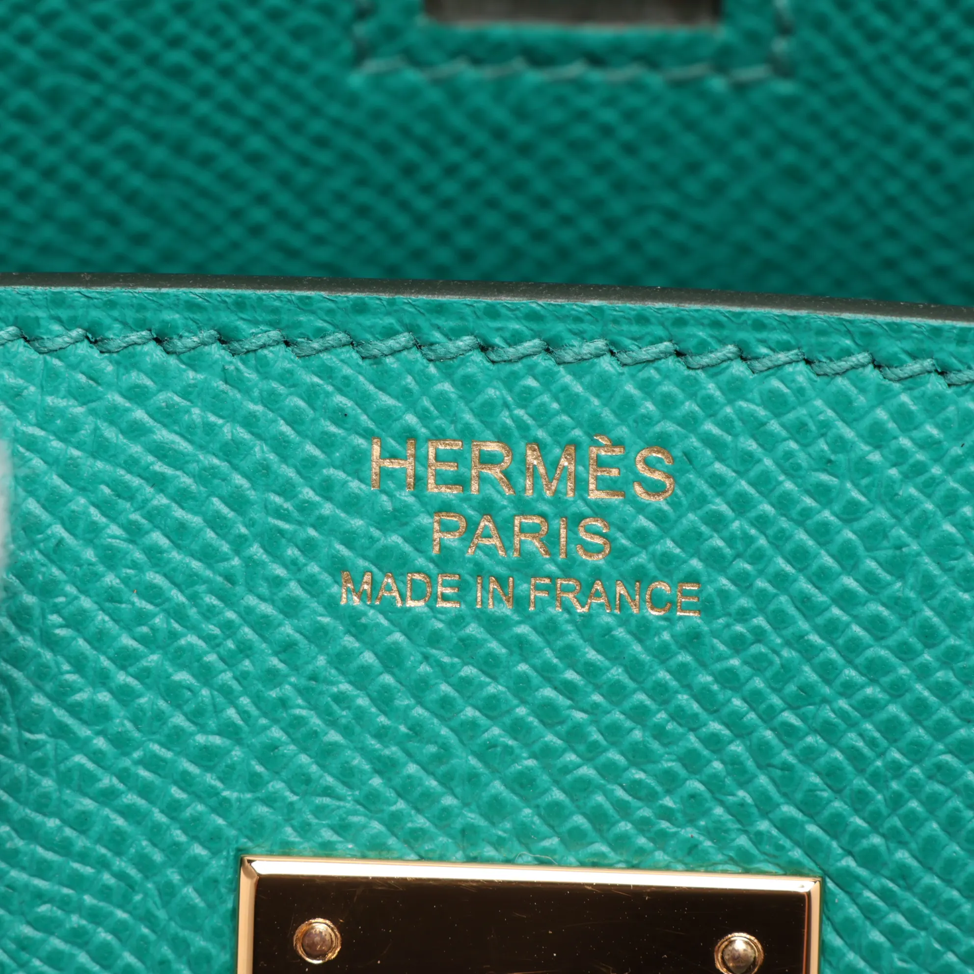 [Individually packaged] Hermes Birkin 30 Letournée Veau Epsom Vert Jade Gold Hardware Z: 2021 — view 10