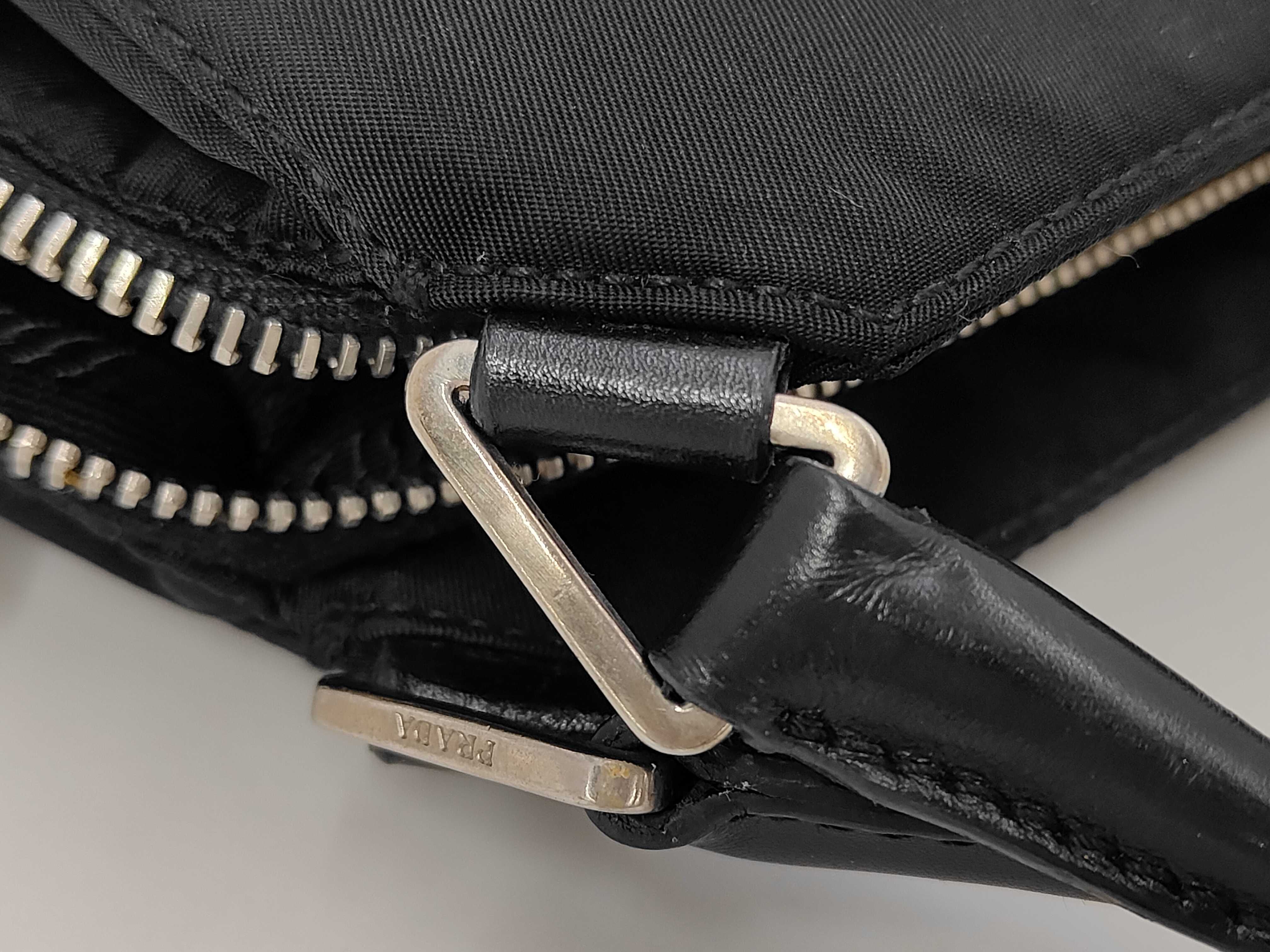 Nylon Prada Nylon Triangle Logo Tote Bag Handbag — view 7