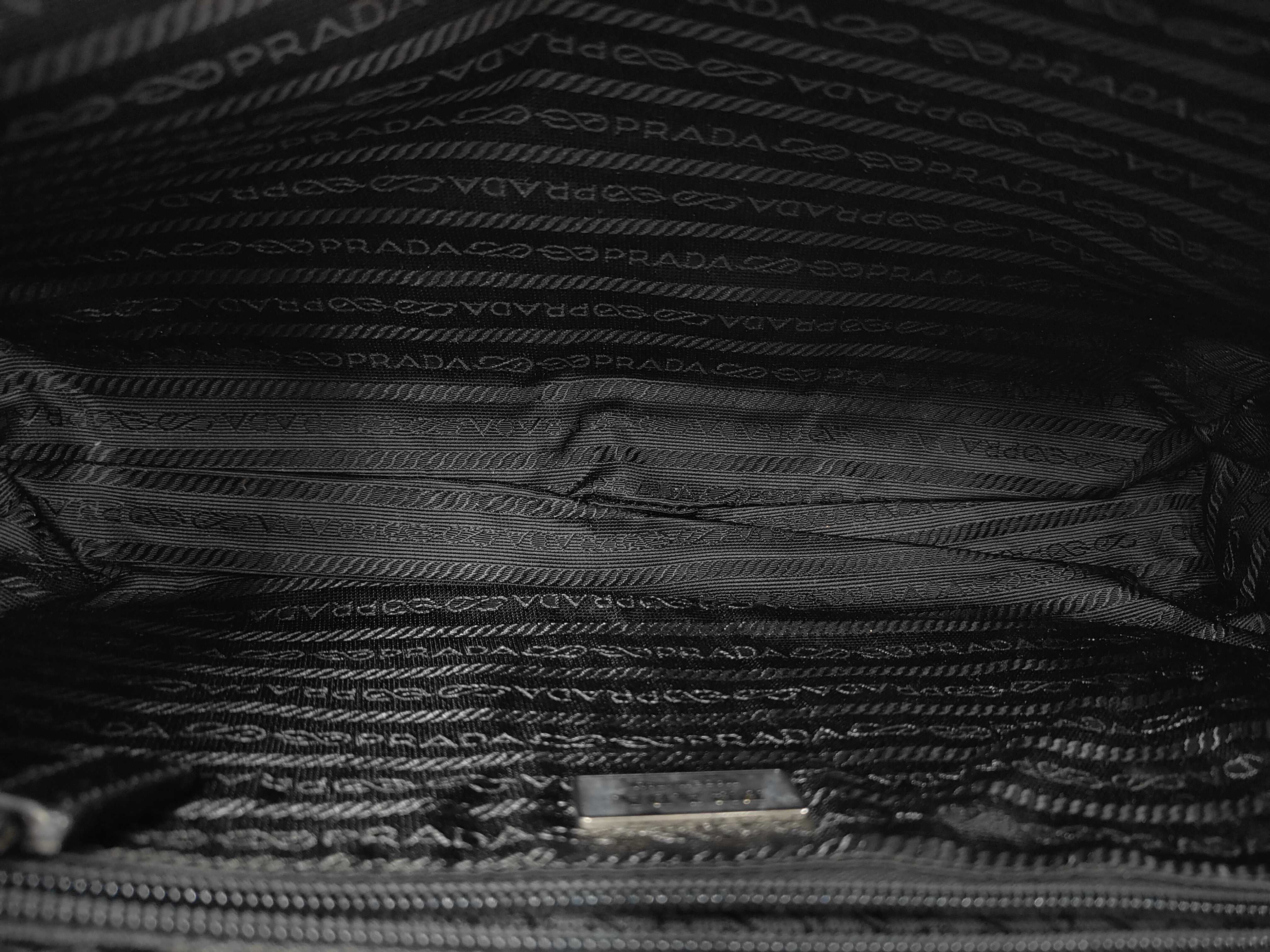 Nylon Prada Nylon Triangle Logo Tote Bag Handbag — view 8