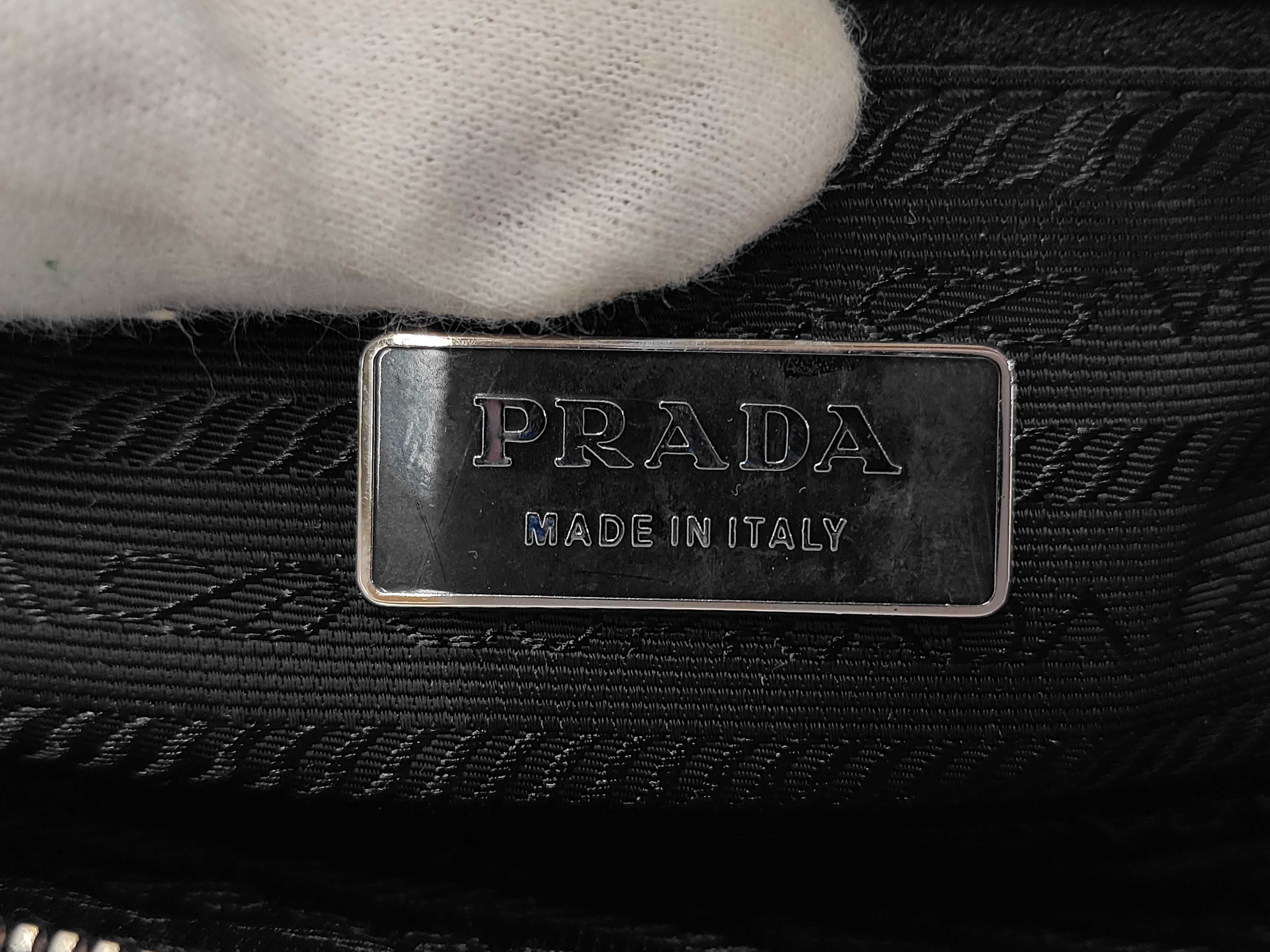 Nylon Prada Nylon Triangle Logo Tote Bag Handbag — view 9