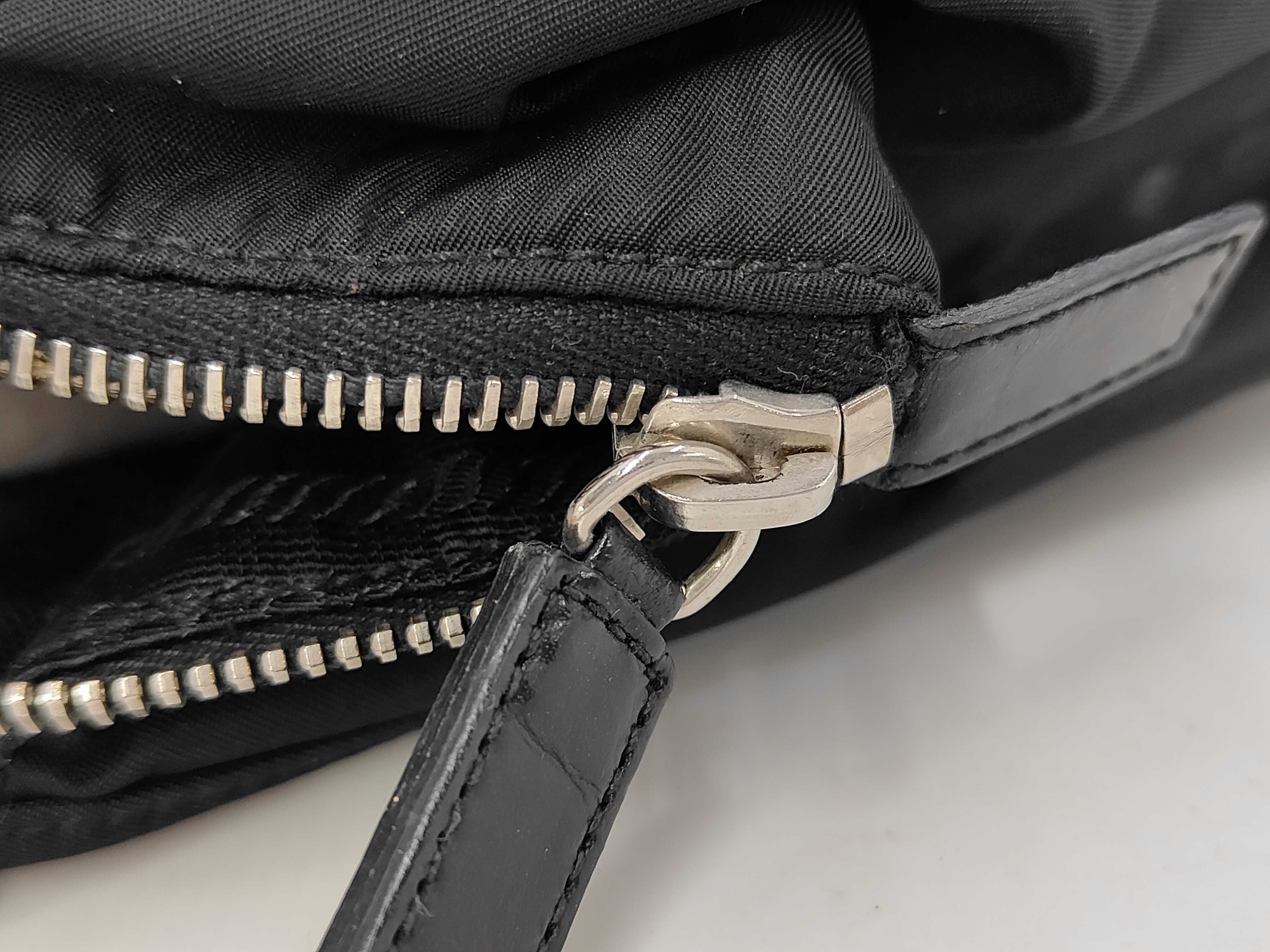 Nylon Prada Nylon Triangle Logo Tote Bag Handbag — view 10