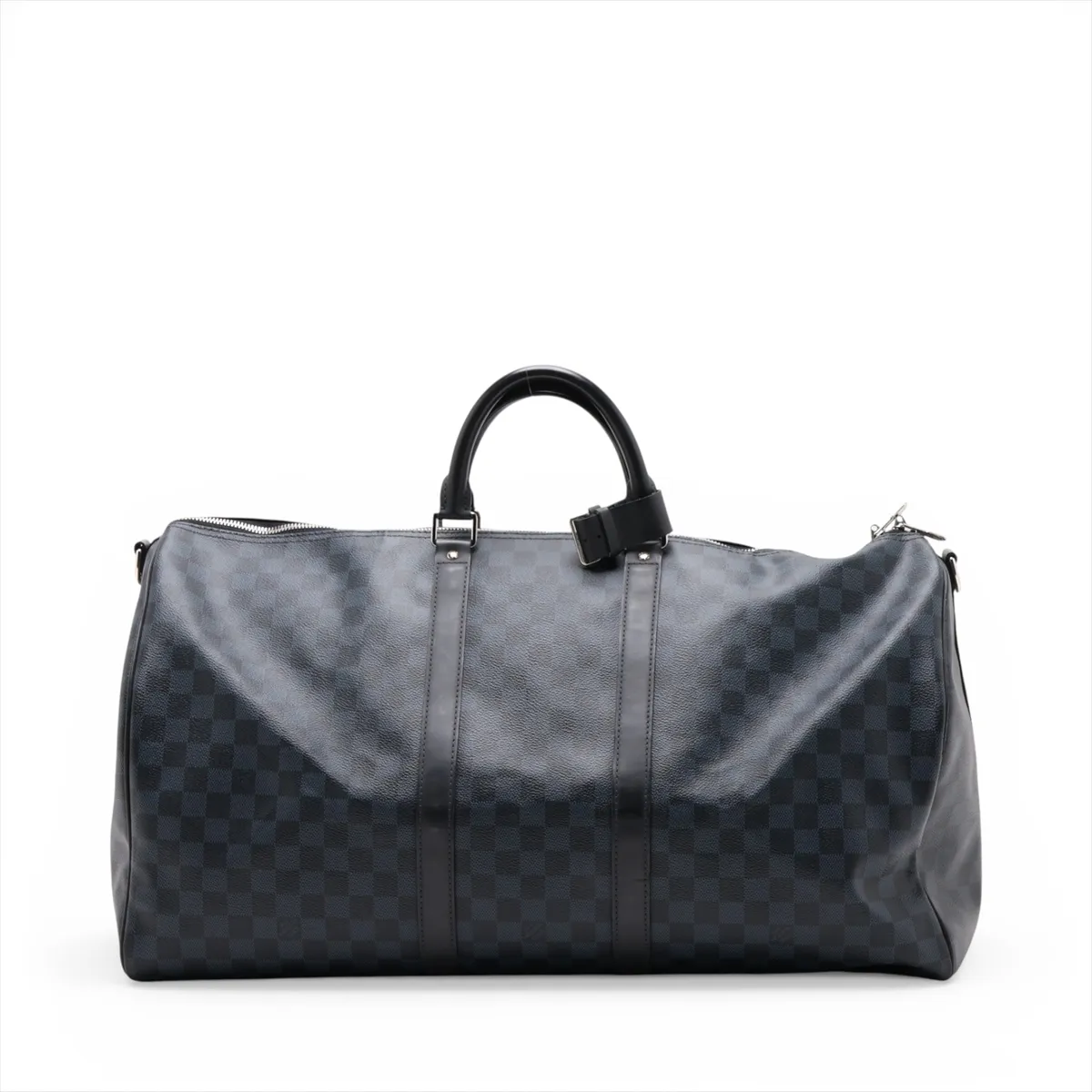 Damier Cobalt Keepall Bandoulière 55 N41356 MB0137 Black, RFID responsive, with initials. — view 2