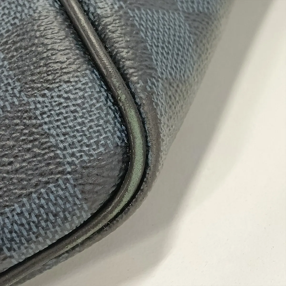 Damier Cobalt Keepall Bandoulière 55 N41356 MB0137 Black, RFID responsive, with initials. — view 12