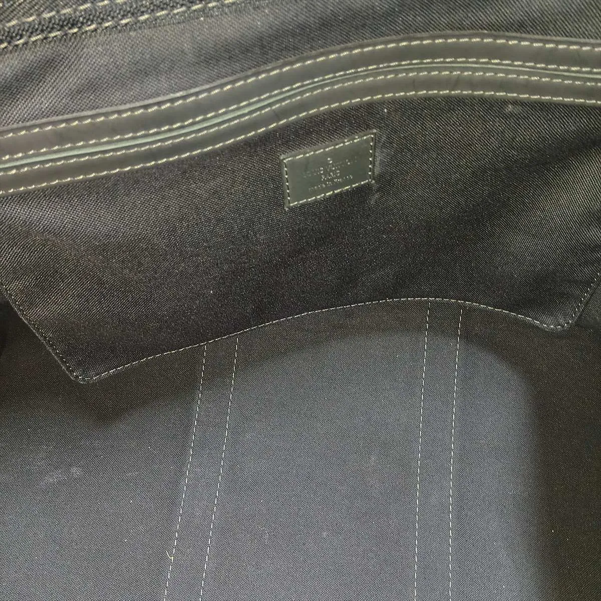 Damier Cobalt Keepall Bandoulière 55 N41356 MB0137 Black, RFID responsive, with initials. — view 14