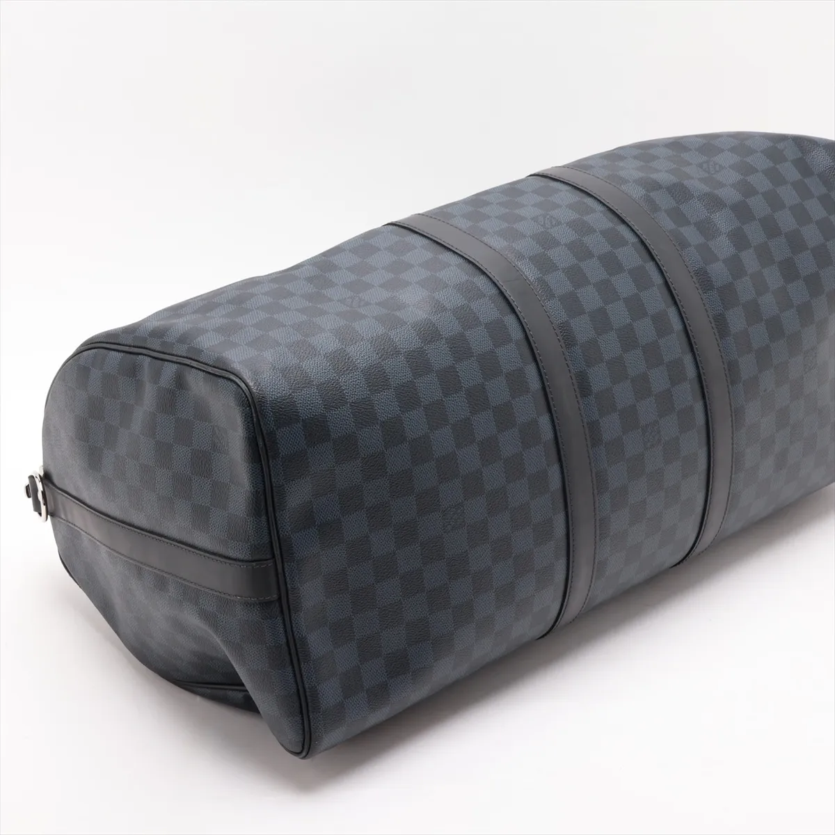 Damier Cobalt Keepall Bandoulière 55 N41356 MB0137 Black, RFID responsive, with initials. — view 4