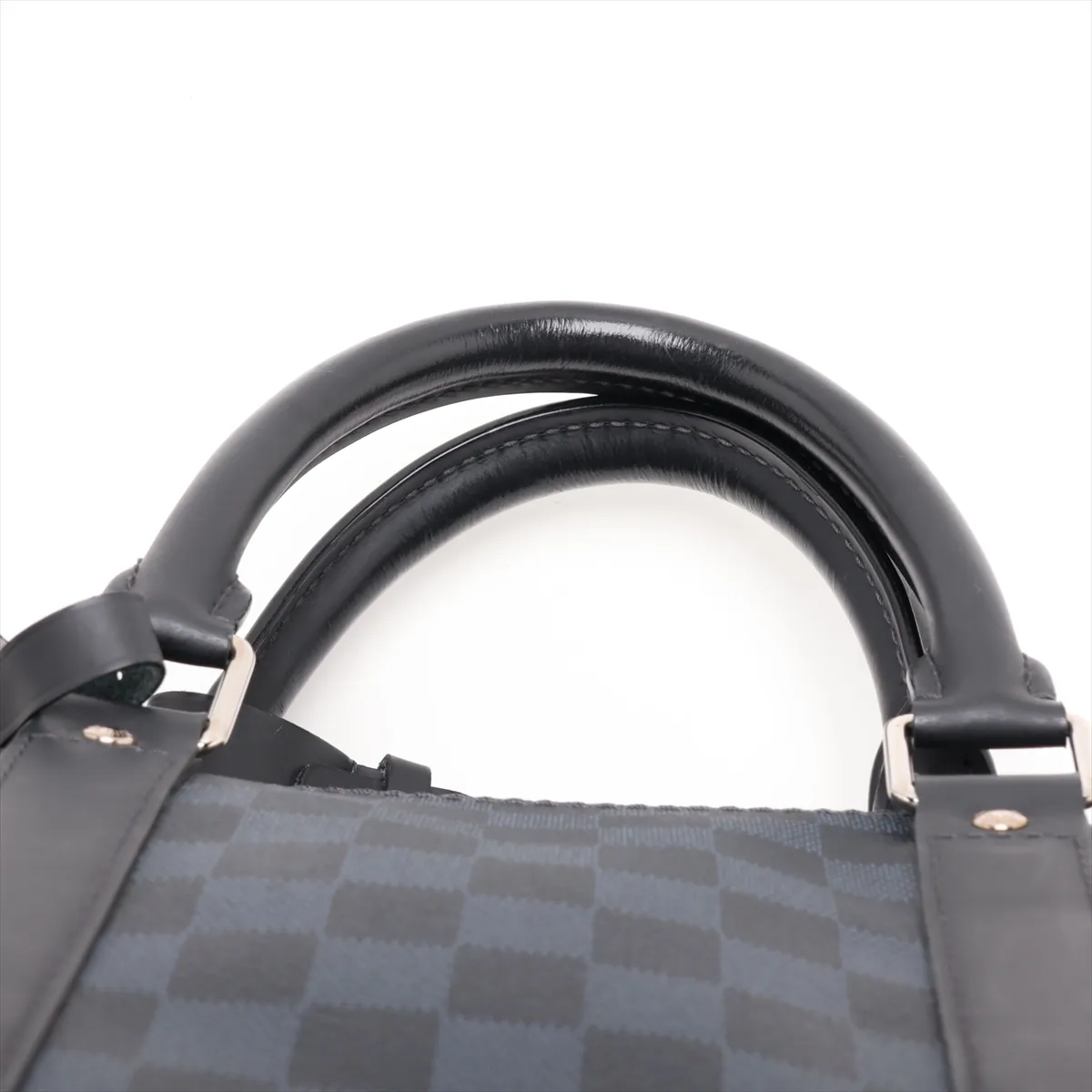 Damier Cobalt Keepall Bandoulière 55 N41356 MB0137 Black, RFID responsive, with initials. — view 6