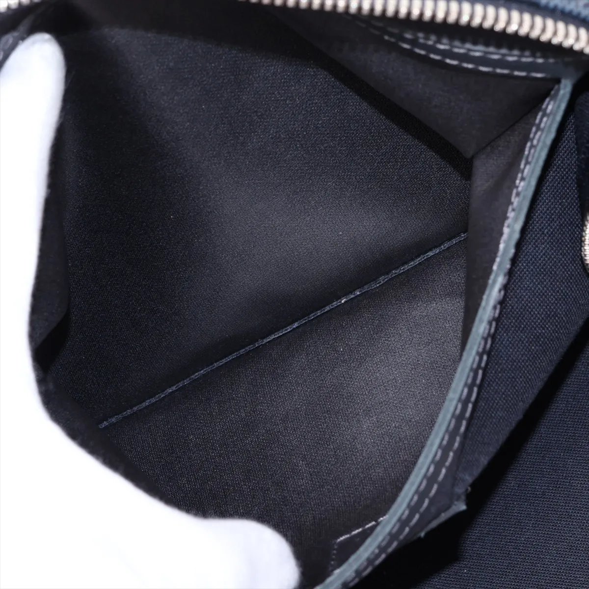 Damier Cobalt Keepall Bandoulière 55 N41356 MB0137 Black, RFID responsive, with initials. — view 9