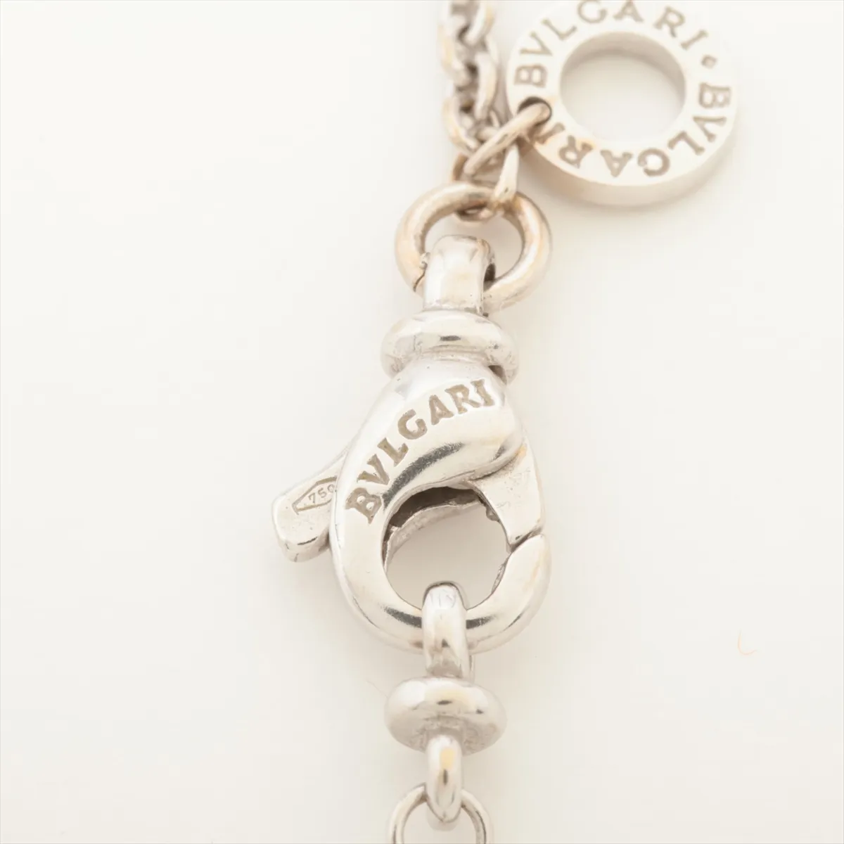 B Zero One Necklace 750 (WG) 11.7g Crab canth hole Part of the plating is — view 4