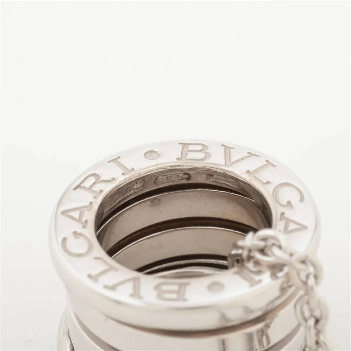 B Zero One Necklace 750 (WG) 11.7g Crab canth hole Part of the plating is — view 6