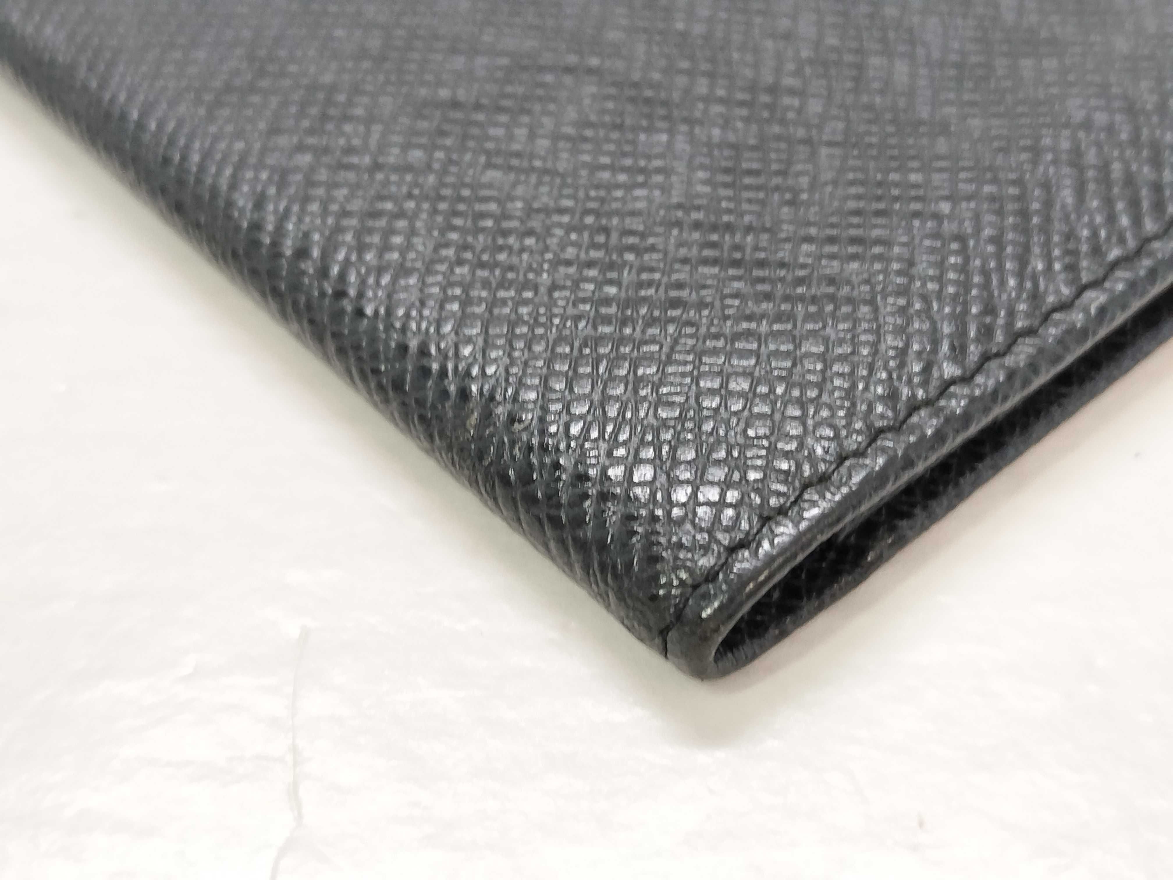 Taiga Leather Wallet M31002 Portecarte Credit CT1026 (Black) — view 3