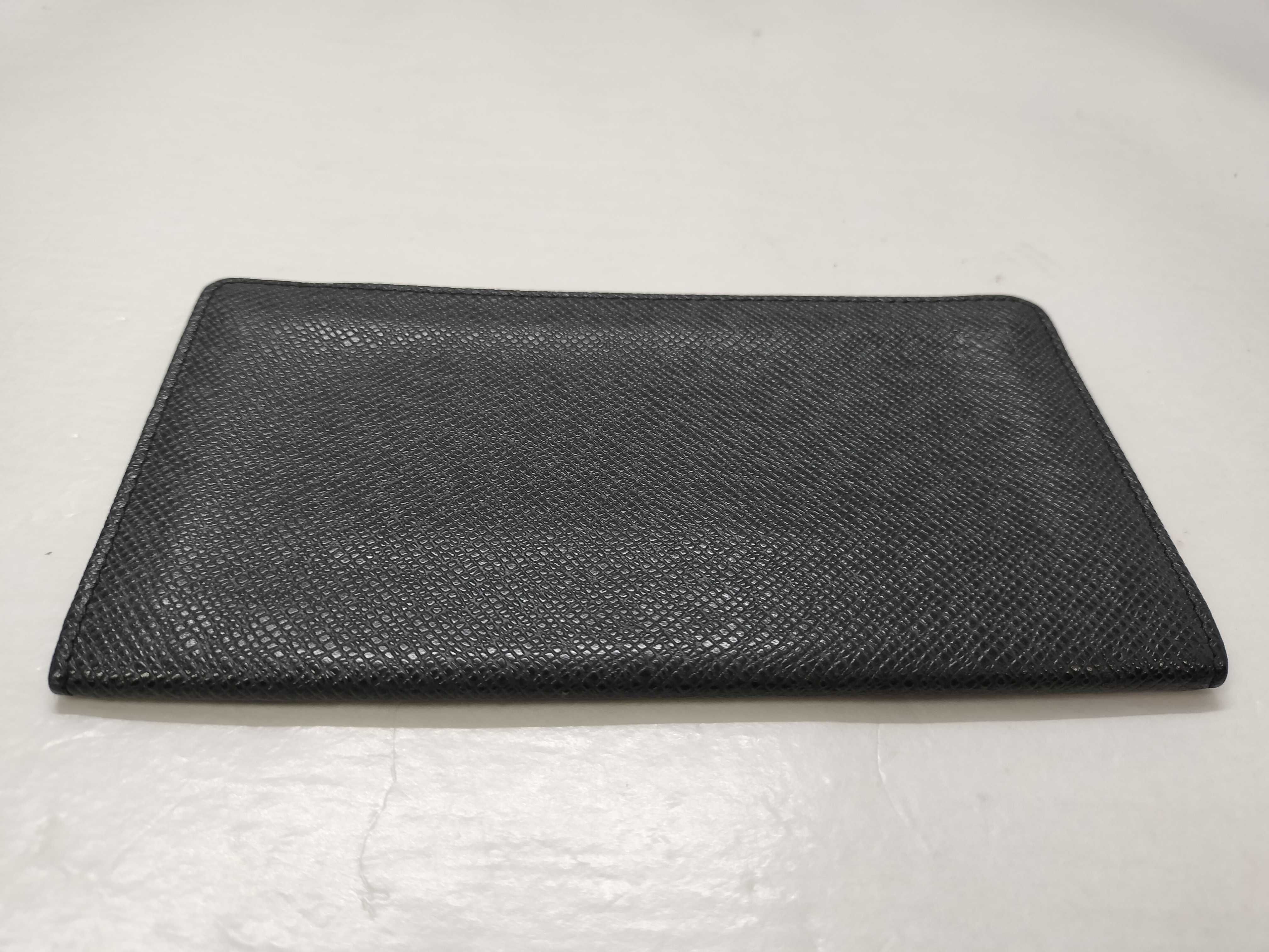 Taiga Leather Wallet M31002 Portecarte Credit CT1026 (Black) — view 4
