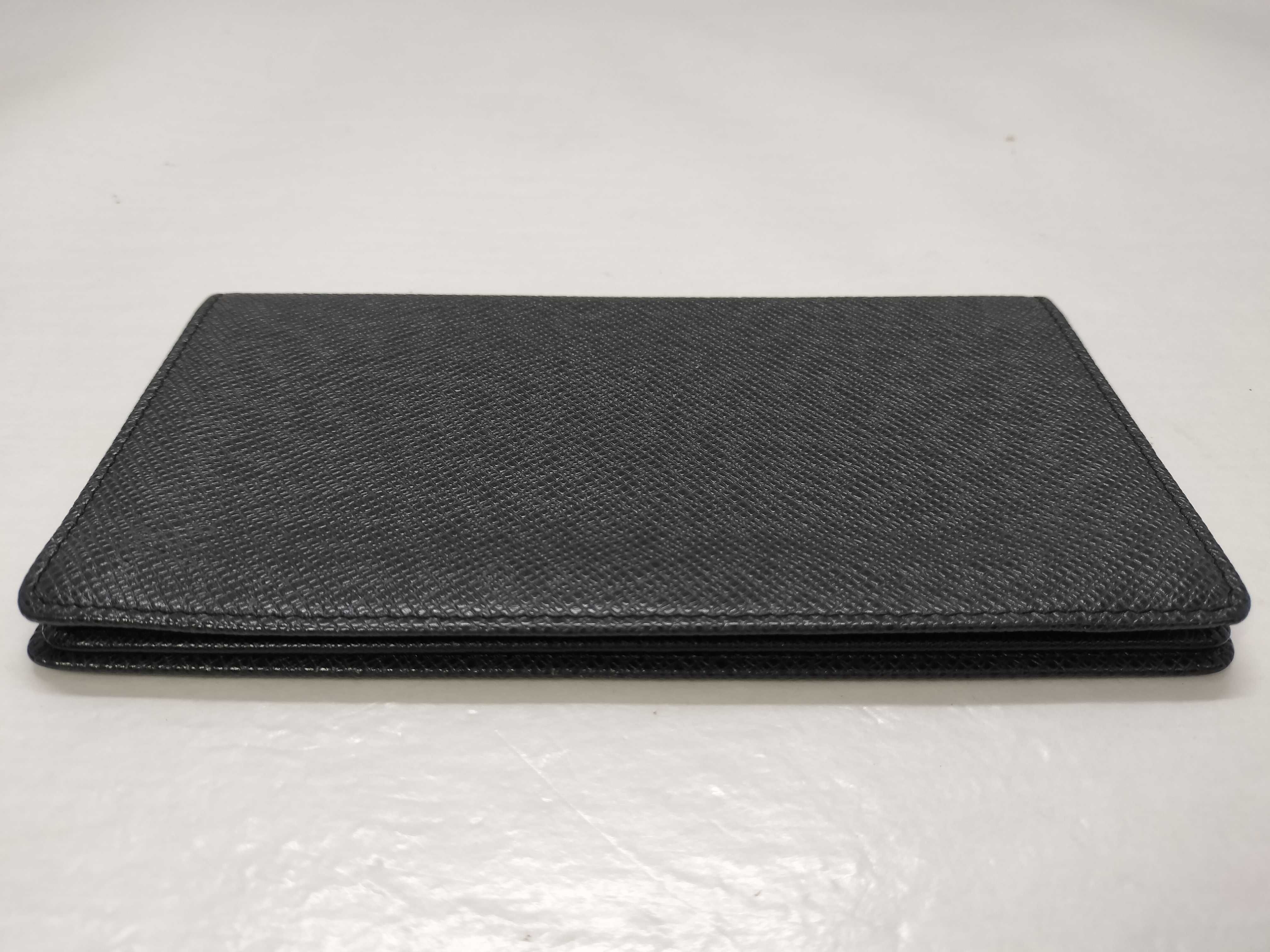 Taiga Leather Wallet M31002 Portecarte Credit CT1026 (Black) — view 6