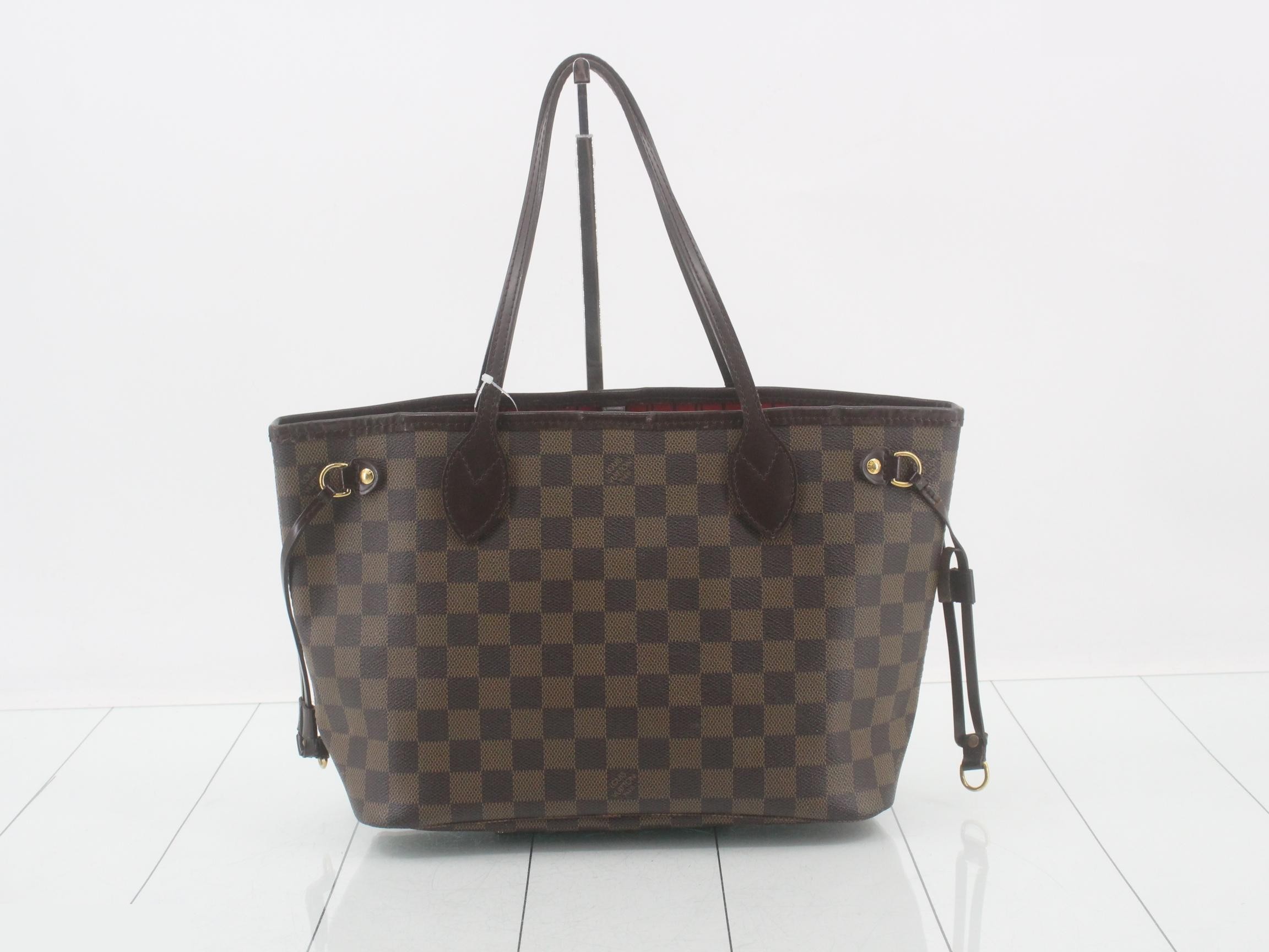 Neverfull PM Damier Ebene Brown Tote Bag — view 2