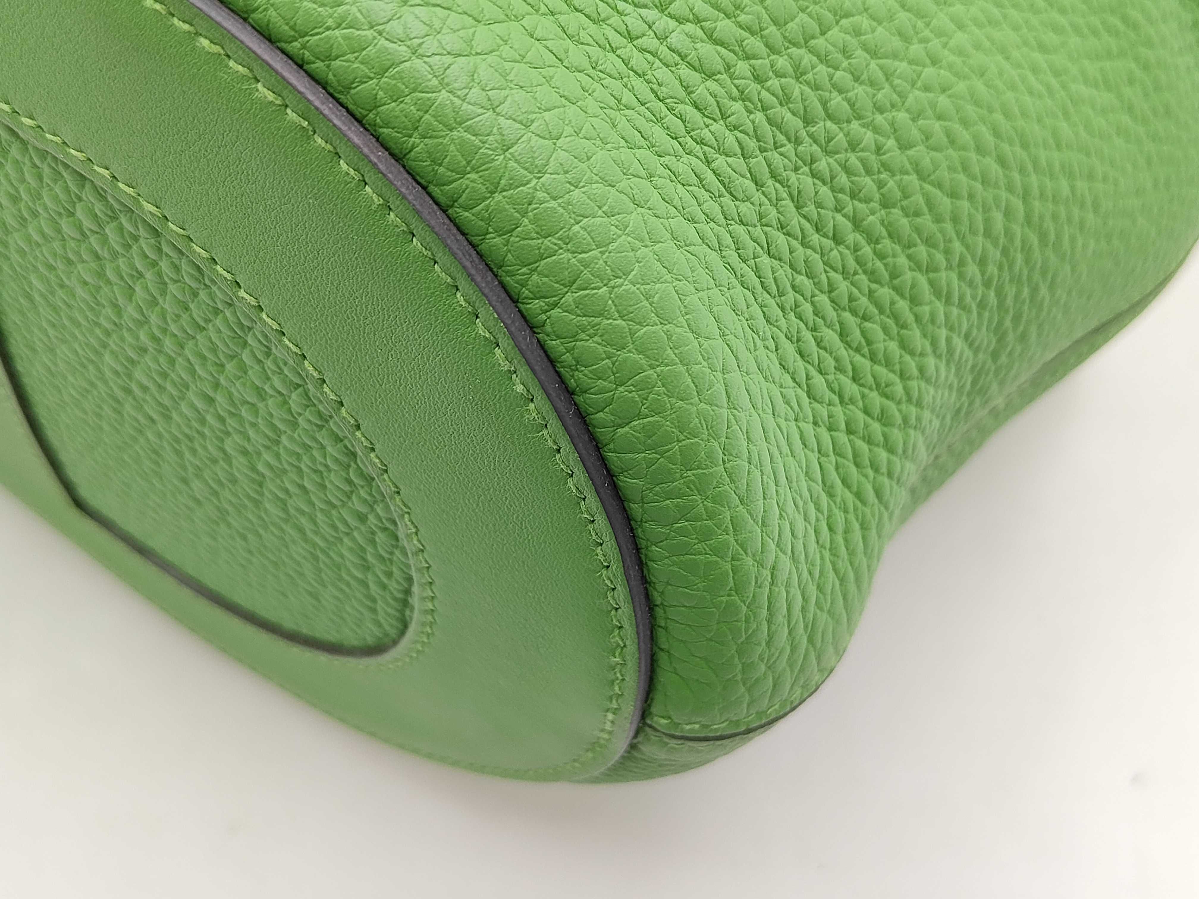 B-stamp In the Loop 23 Taurillon Clemence Vert Yucca Handbag — view 4