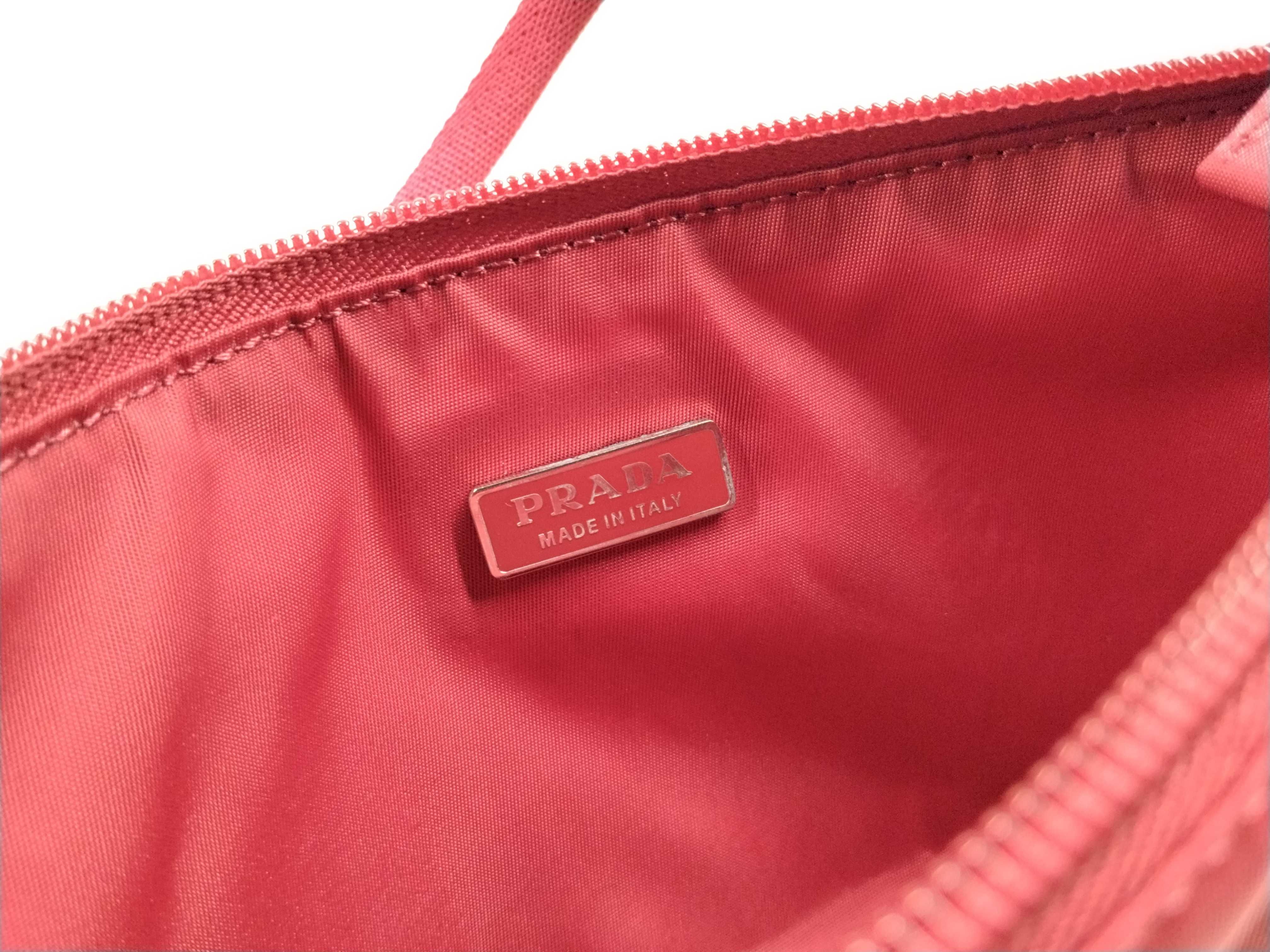 Nylon Pouch Bag, Red Pouch — view 10