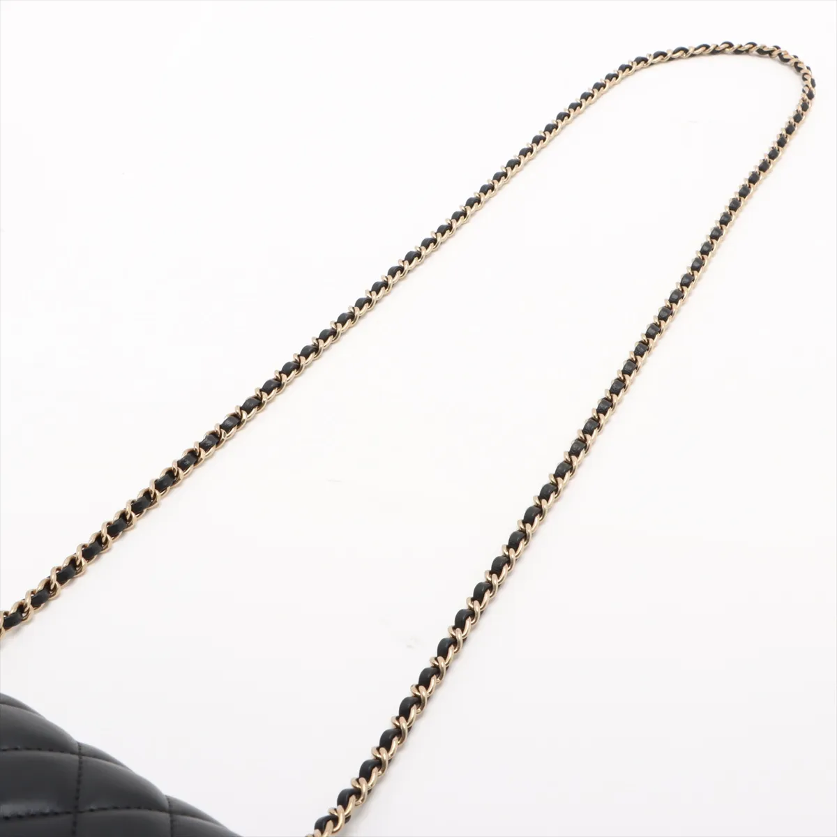 [Individually wrapped] Chanel Mini Matelasse 18 Lambskin Single Flap Single Chain Bag Black Gold Hardware TH91LG34 Random Plate AS5219 — view 5