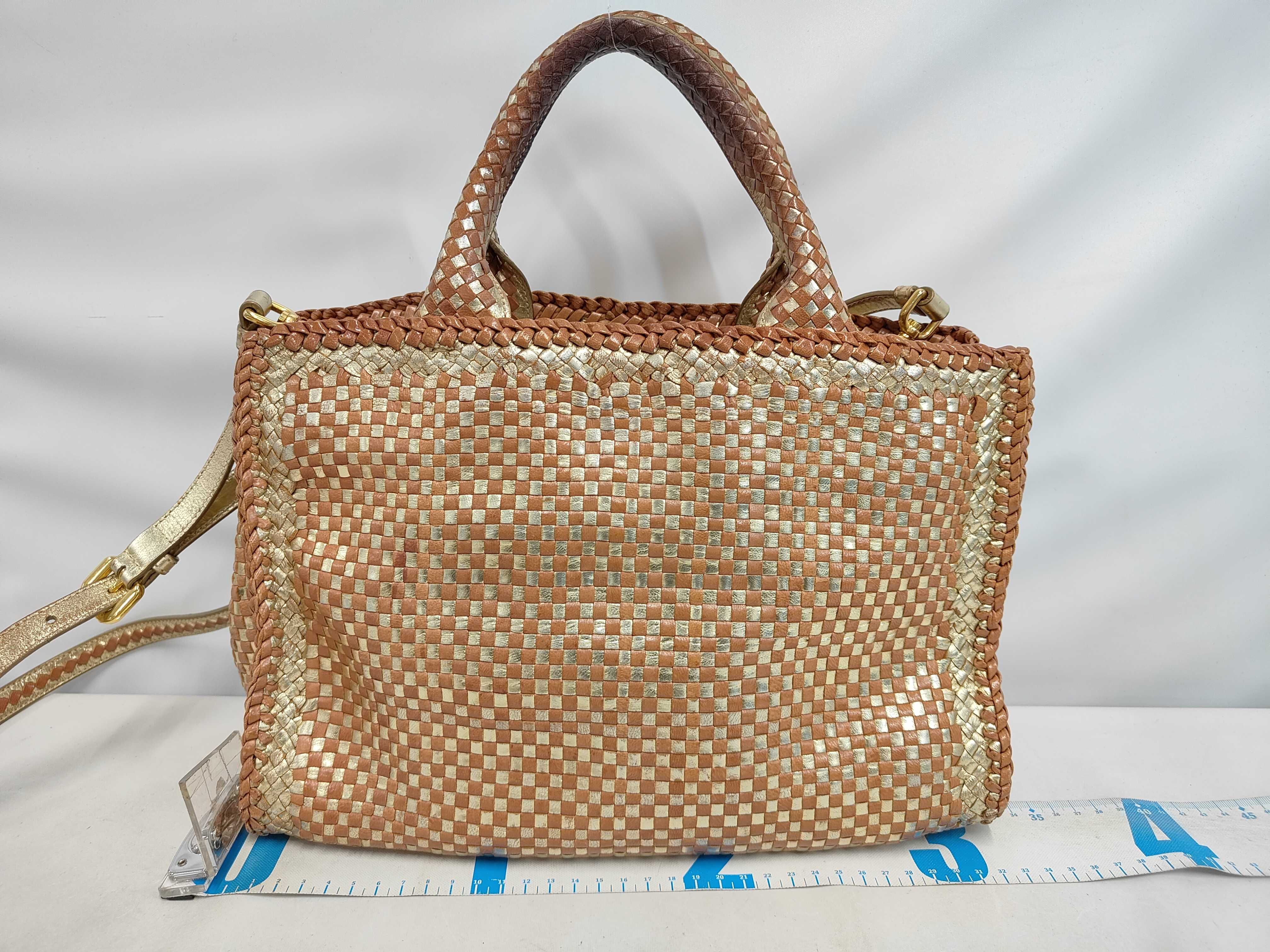 2-way woven handbag — view 2