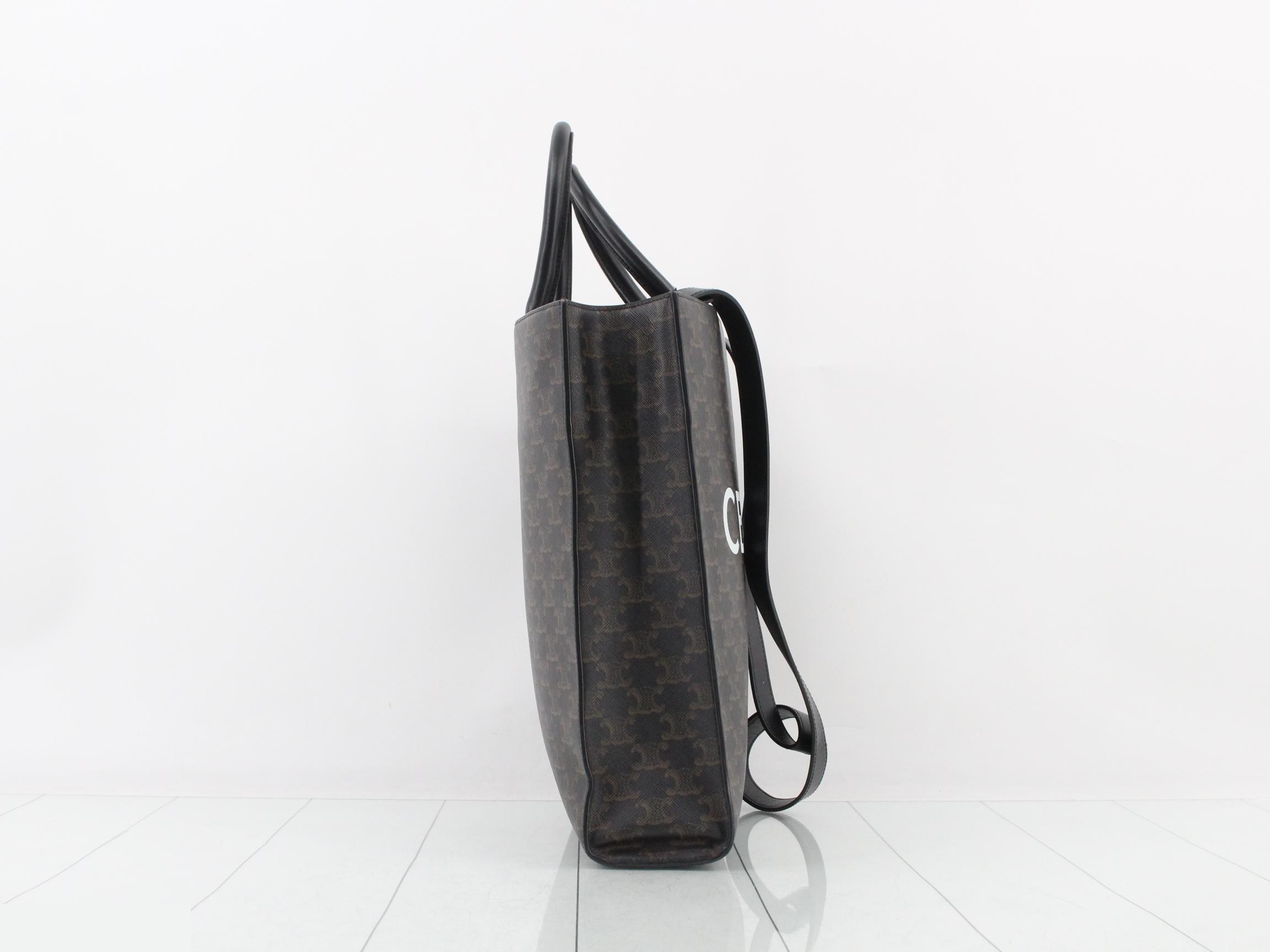 Triomphe Medium Vertical Cabas 2-Way Shoulder — view 4