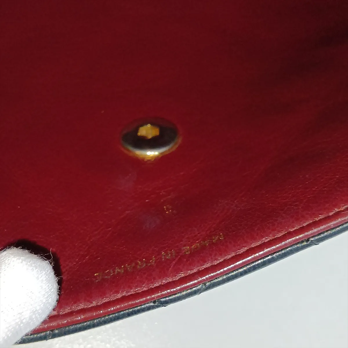 Matelassé Lambskin Single Flap Single Chain Bag, Black with Gold Hardware, Item No. 1516162 (Serial Number 1) — view 13
