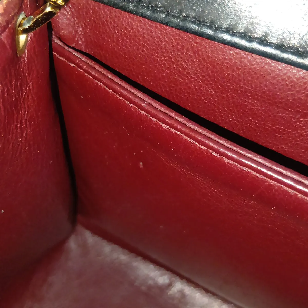 Matelassé Lambskin Single Flap Single Chain Bag, Black with Gold Hardware, Item No. 1516162 (Serial Number 1) — view 14