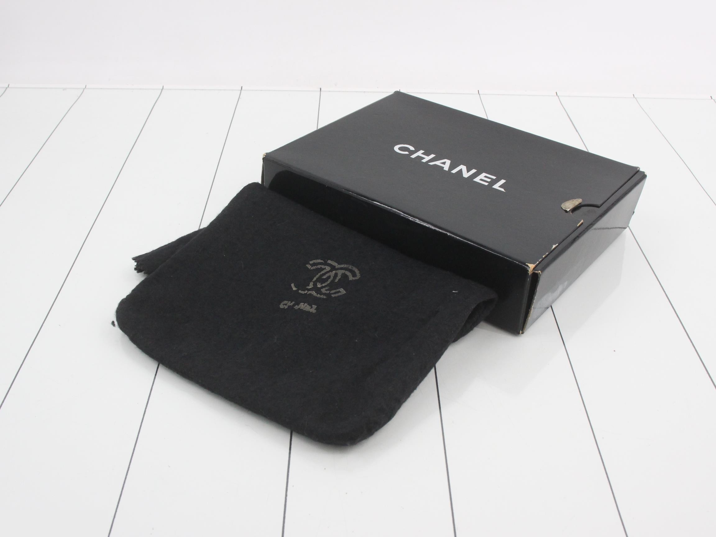 Matelassé Chain Shoulder Bag, Lambskin, Black, Push-Lock Closure, Dust Bag & Box — view 7